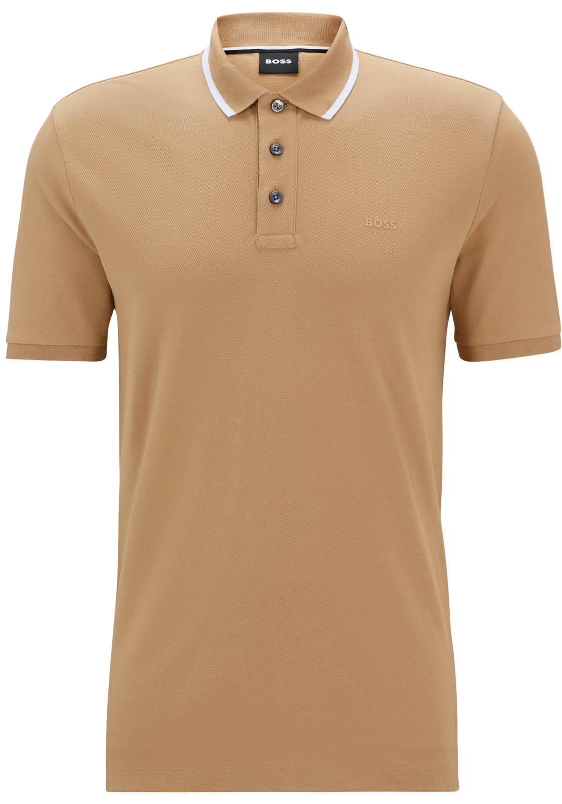 BOSS-Menswea_S24_261_50494697 BOSS Parlay regular fit polo, pique, midden beige