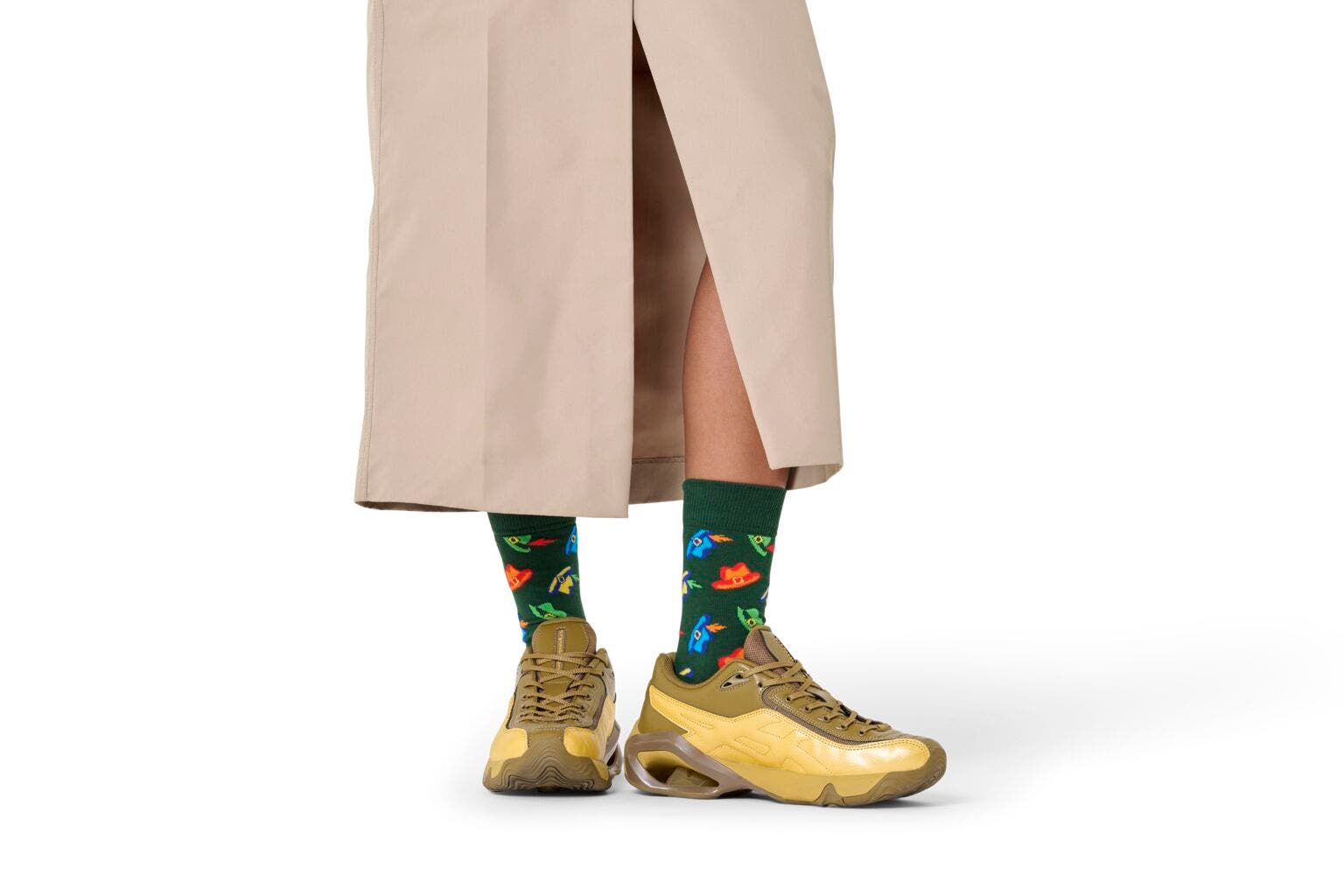Happy Socks Hat Sock, unisex sokken, groen