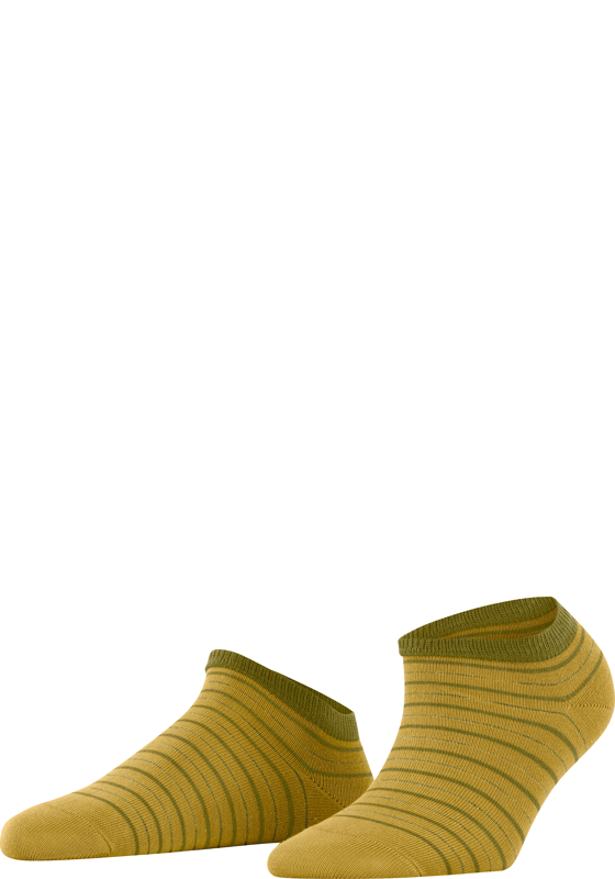 FALKE Stripe Shimmer dames sneakersokken, okergeel (nugget) FALKE Stripe Shimmer dames sneakersokken, okergeel (nugget)