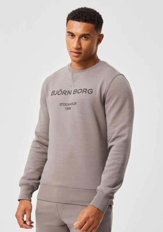 Bjorn Borg Logo Crew, grijs Bjorn Borg Logo Crew, grijs