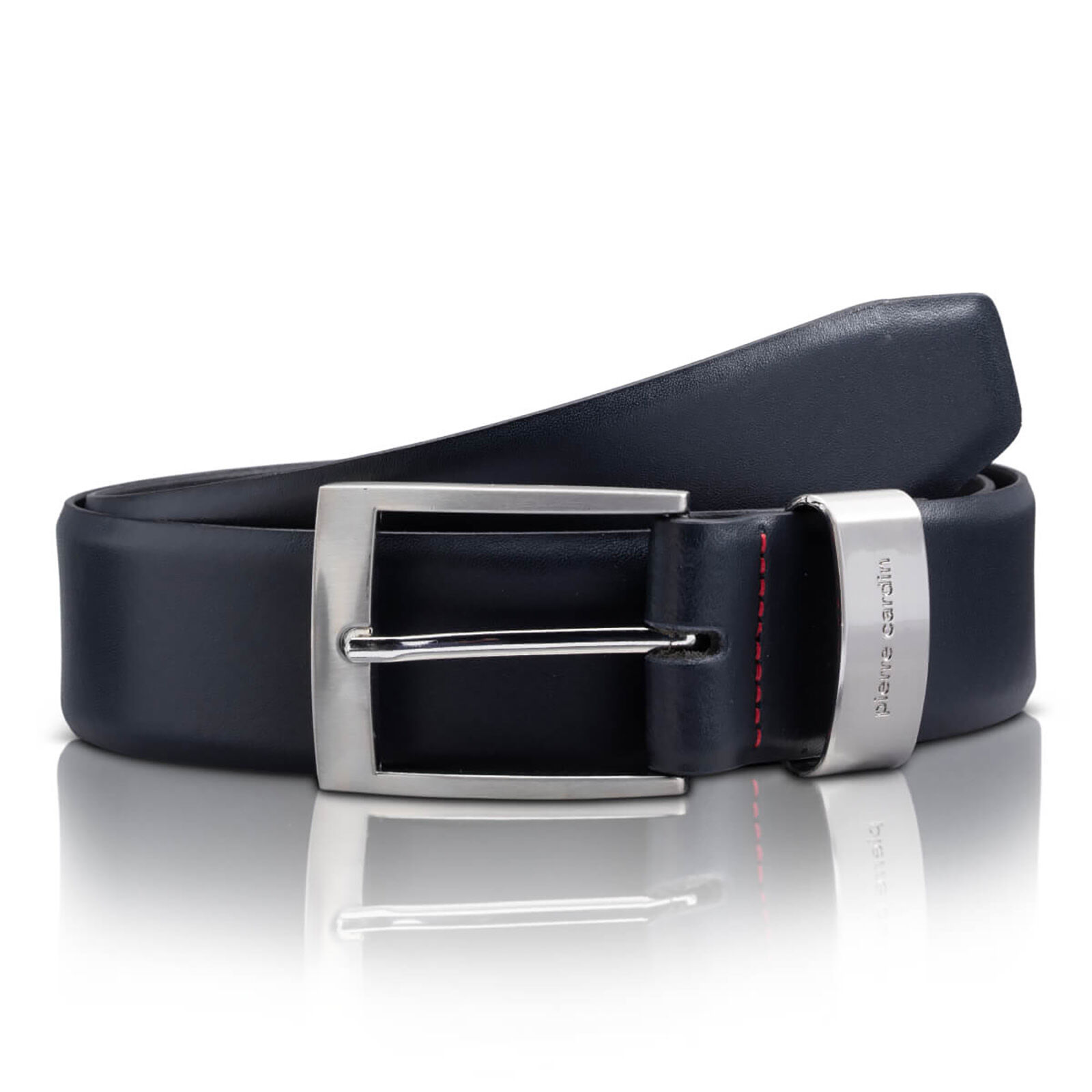 PIERRE CARDIN leren heren riem, marine