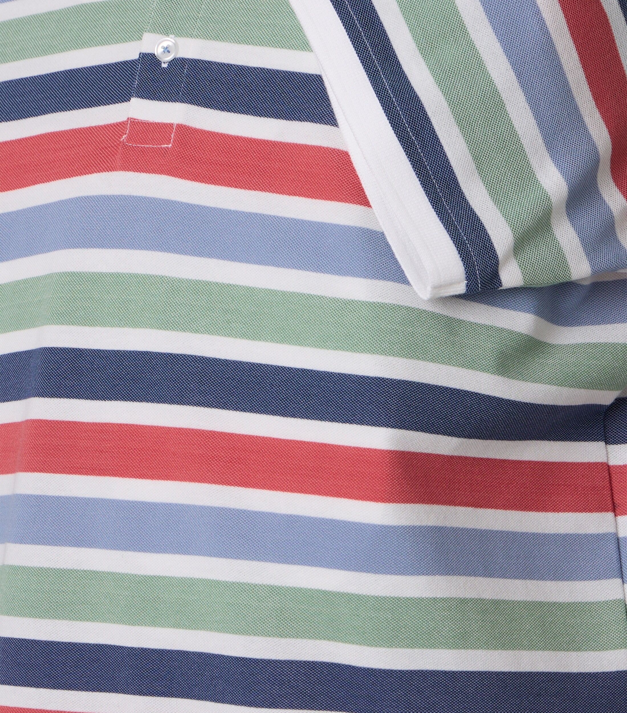 CASA MODA comfort fit heren polo, rood dessin