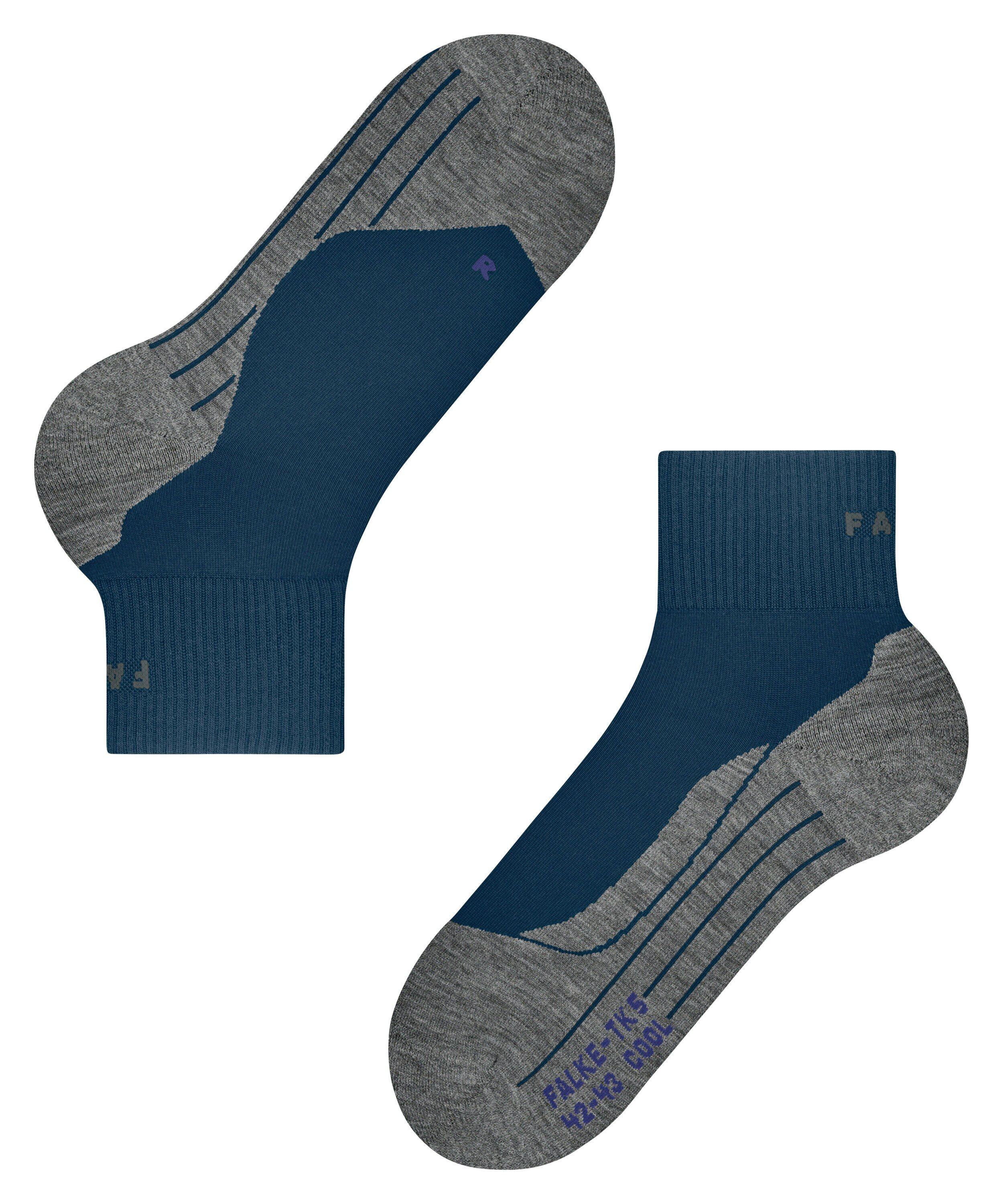 FALKE TK5 Wander Cool Short heren trekking sokken kort, blauw (blue pond)