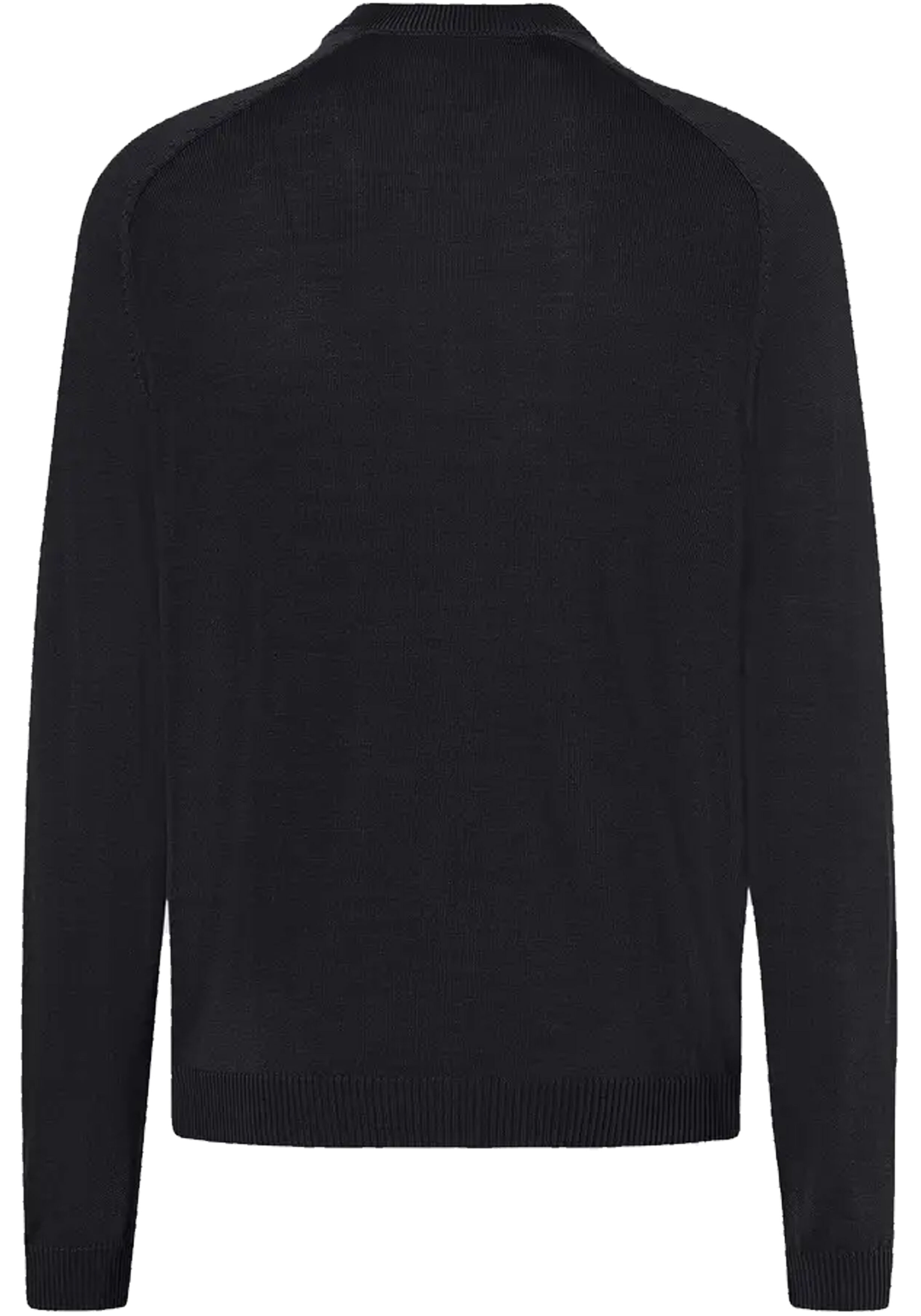 MAERZ Classic Fit heren vest met rits wol, zwart