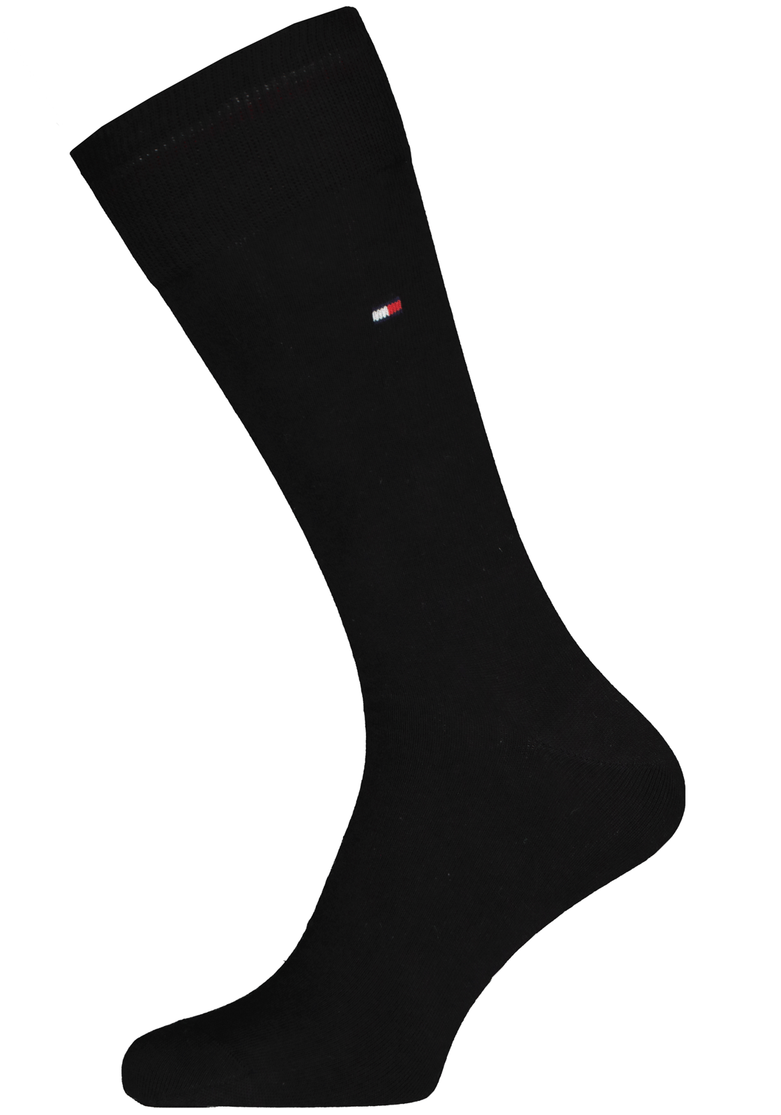 3-8718824979083_sok_HR Tommy Hilfiger Check Socks (2-pack), herensokken katoen, geruit en uni, zwart