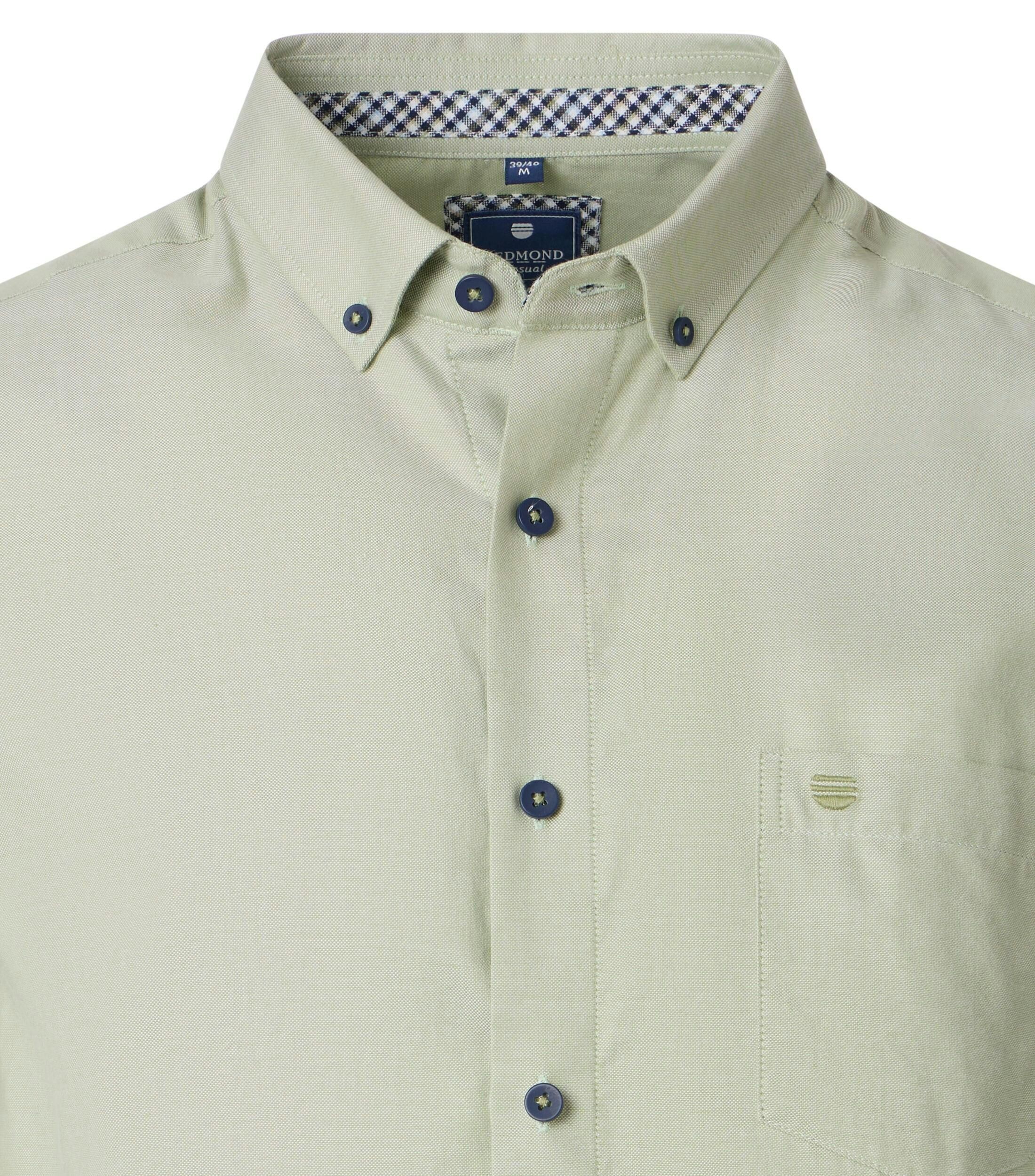 Redmond comfort fit overhemd, Oxford, lichtgroen