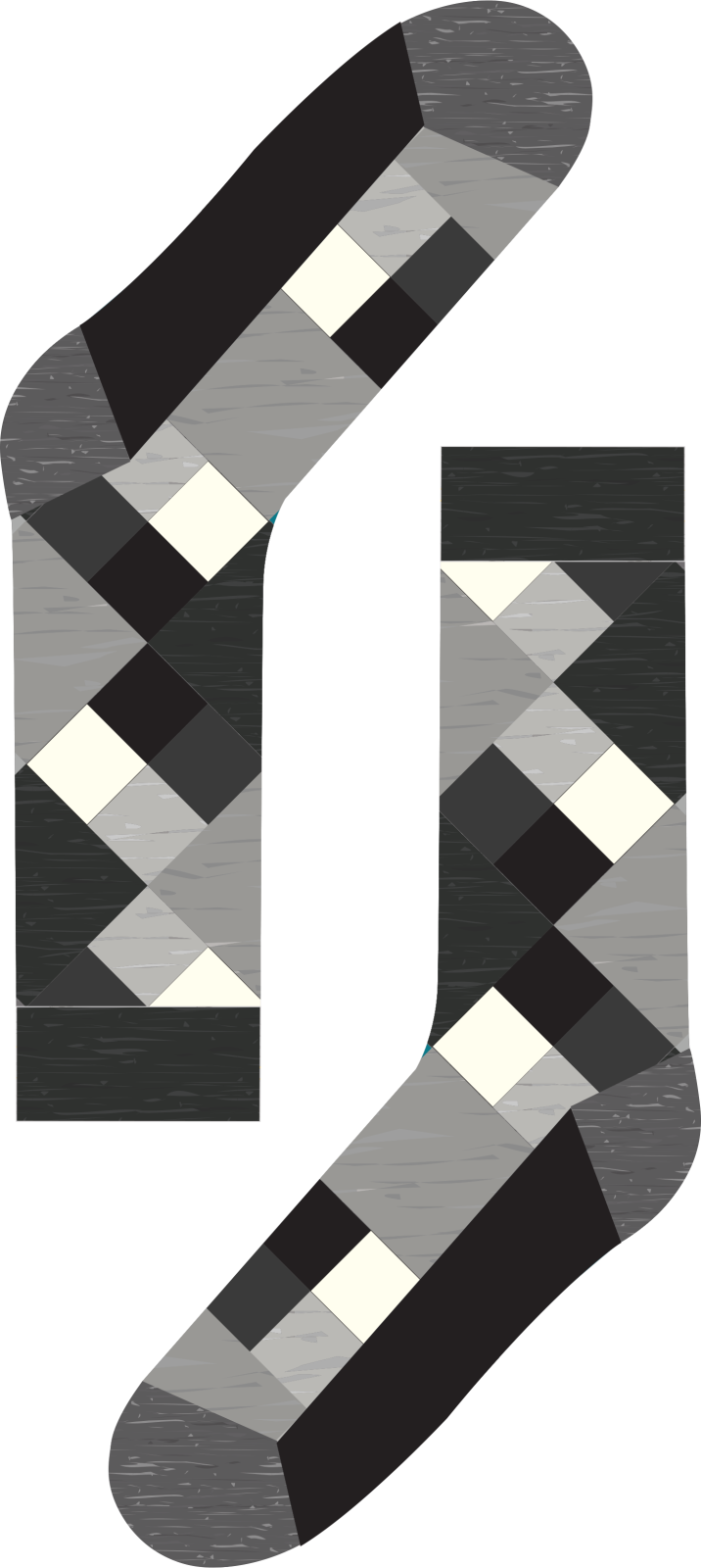 Happy Socks Broken Argyle Sock, unisex sokken