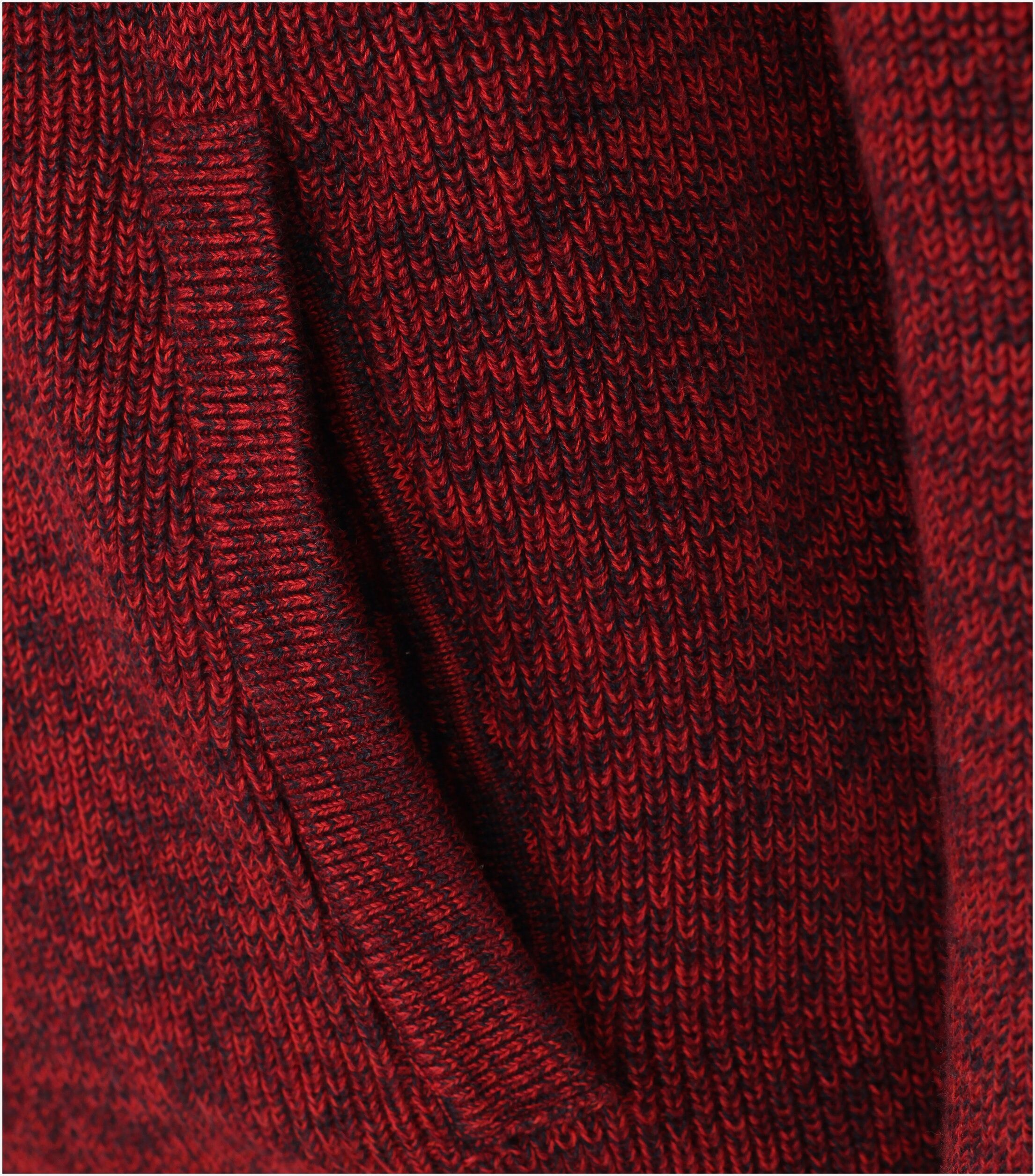 Redmond heren vest katoenmengsel, opstaande kraag, rood (middeldik)