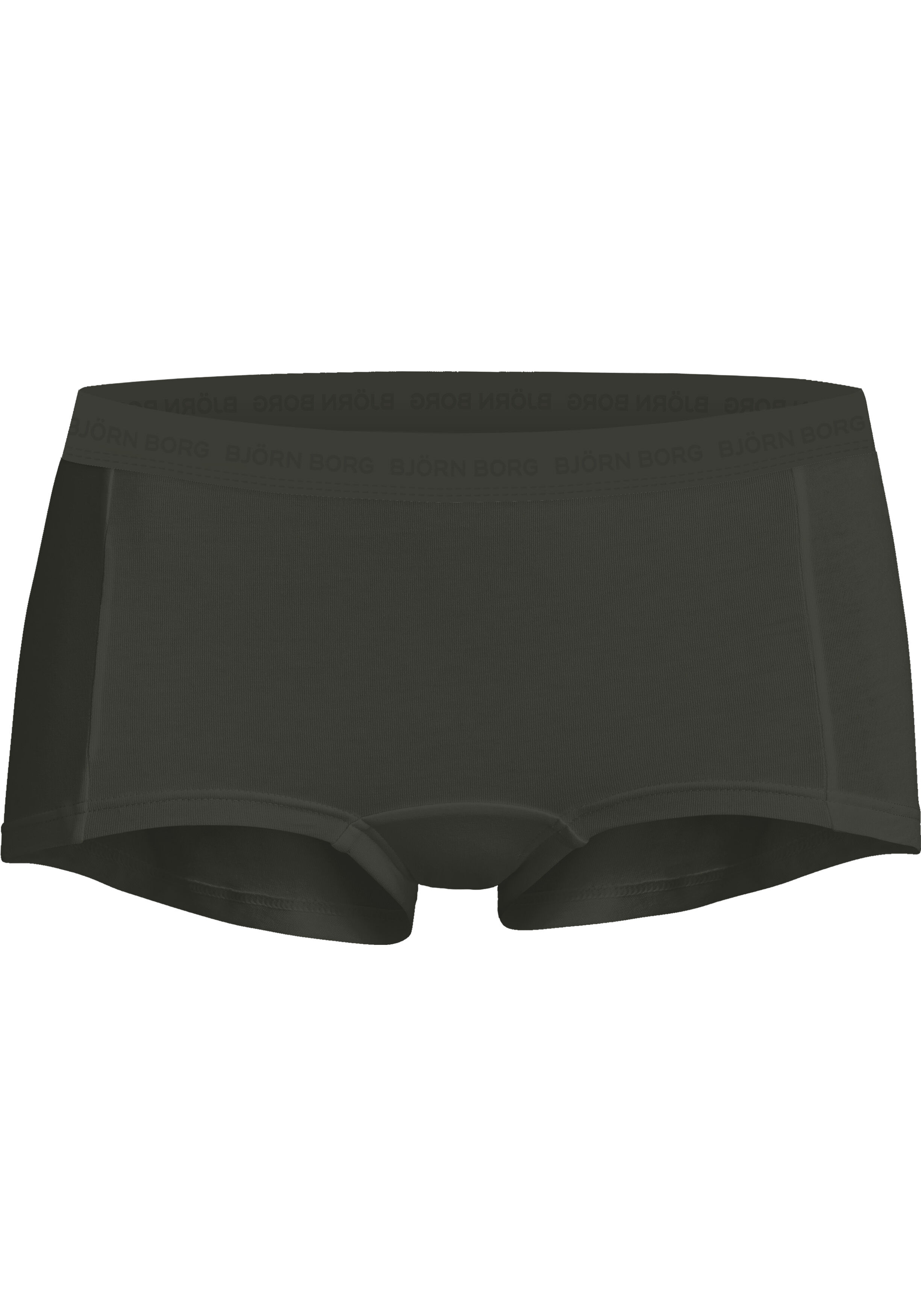 Bjorn Borg dames Core minishorts, boxers korte pijpen (5-pack), rood, grijs, print, groen, zwart