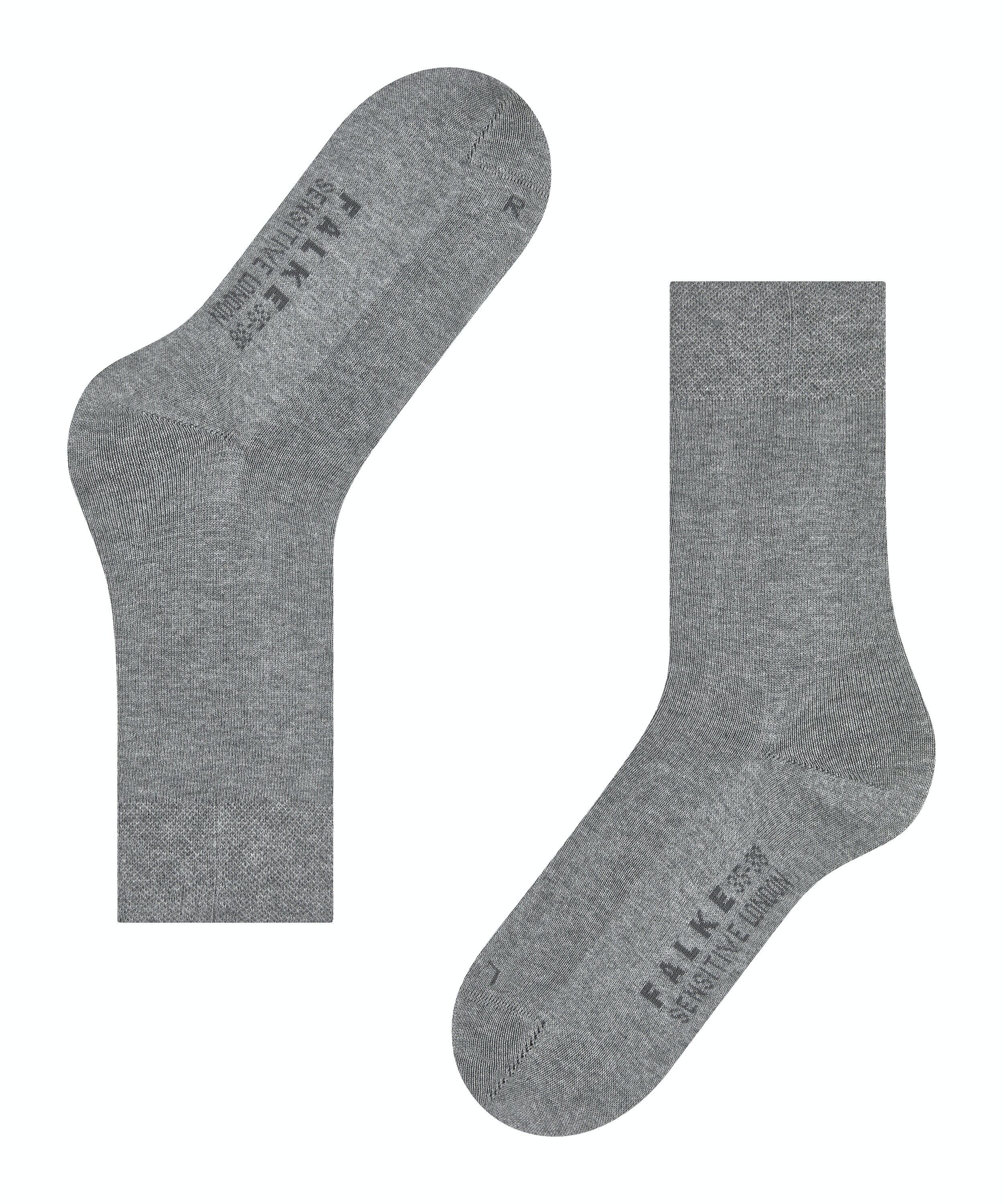 FALKE Sensitive London damessokken, grijs (light greymel.)