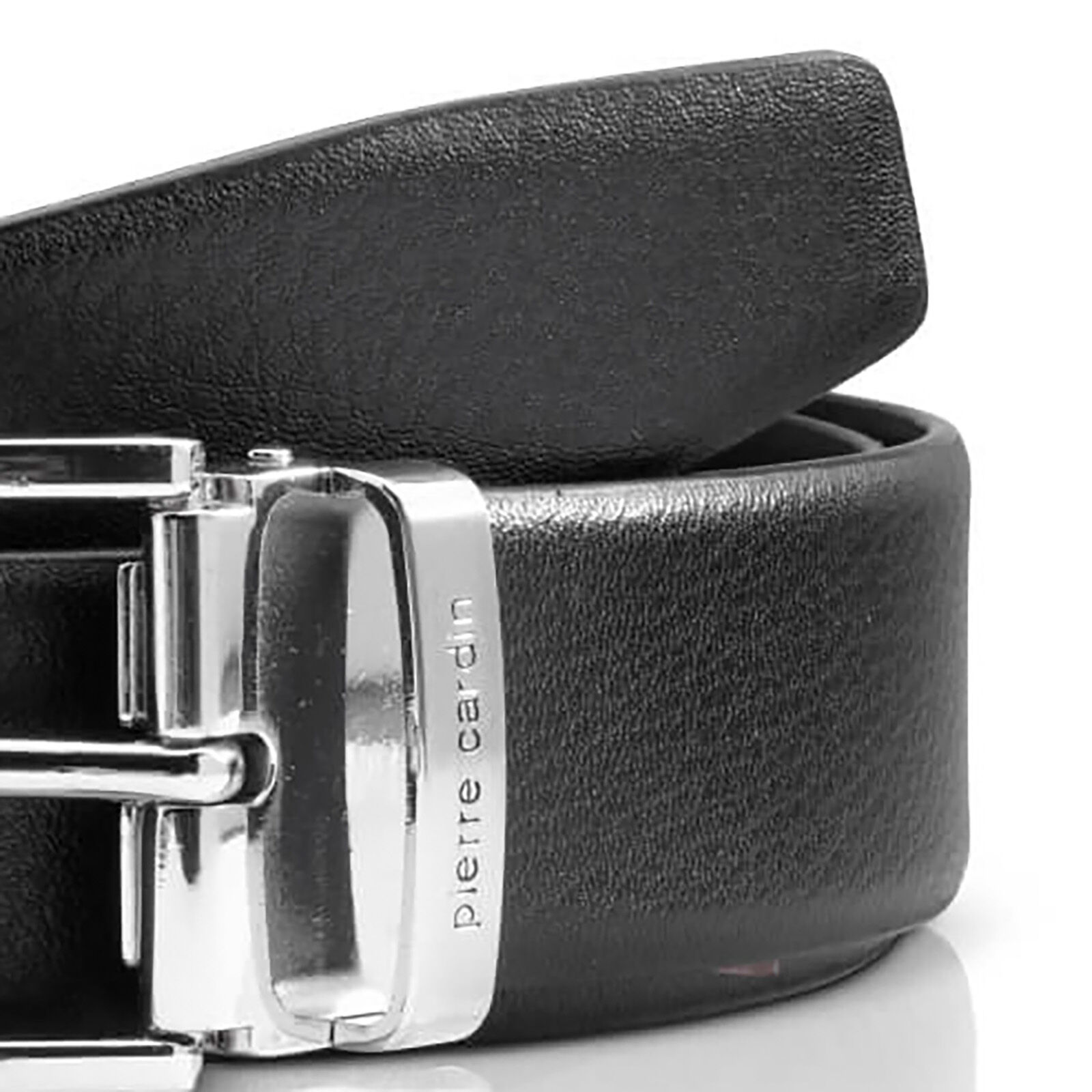PIERRE CARDIN leren heren riem, zwart