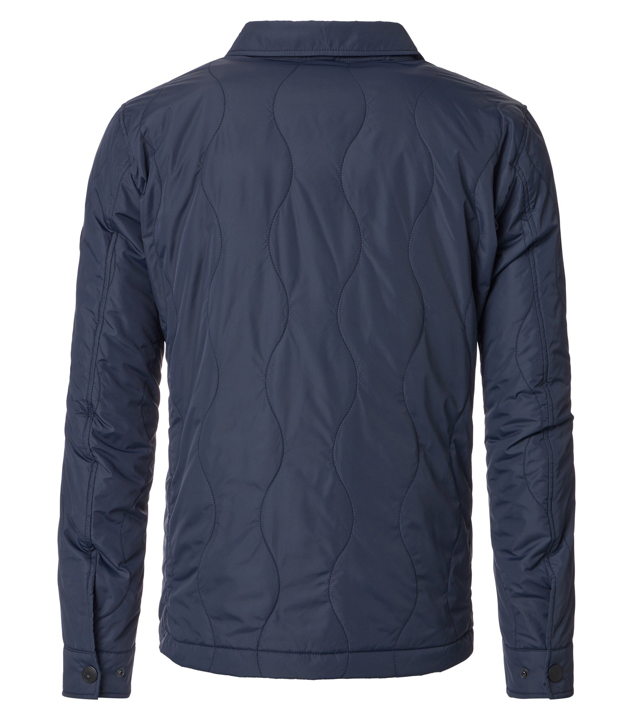CASA MODA comfort fit overshirt, blauw, donkerblauw, wit