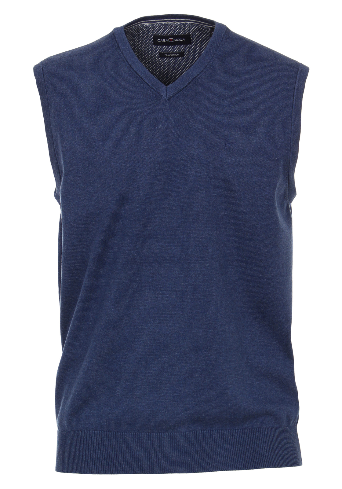 1-4060031264211-casa-moda-spencer_HR CASA MODA heren spencer katoen, V-hals, blauw