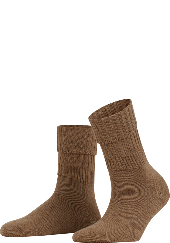 FALKE Striggings Rib damessokken, bruin (nutmeg mel) FALKE Striggings Rib damessokken, bruin (nutmeg mel)