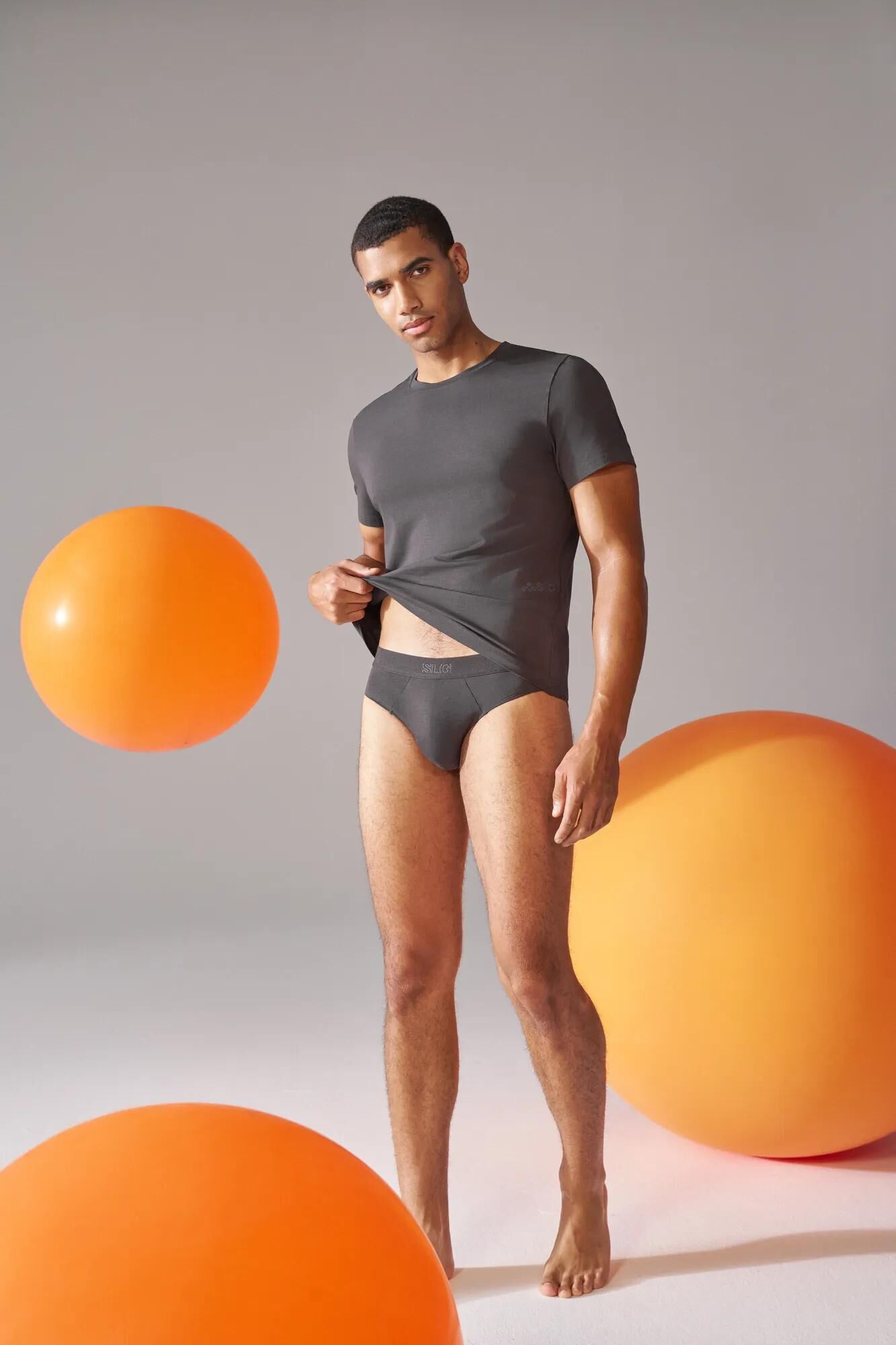 Sloggi Men SLG Base Brief, heren slip (2-pack), donkergrijs