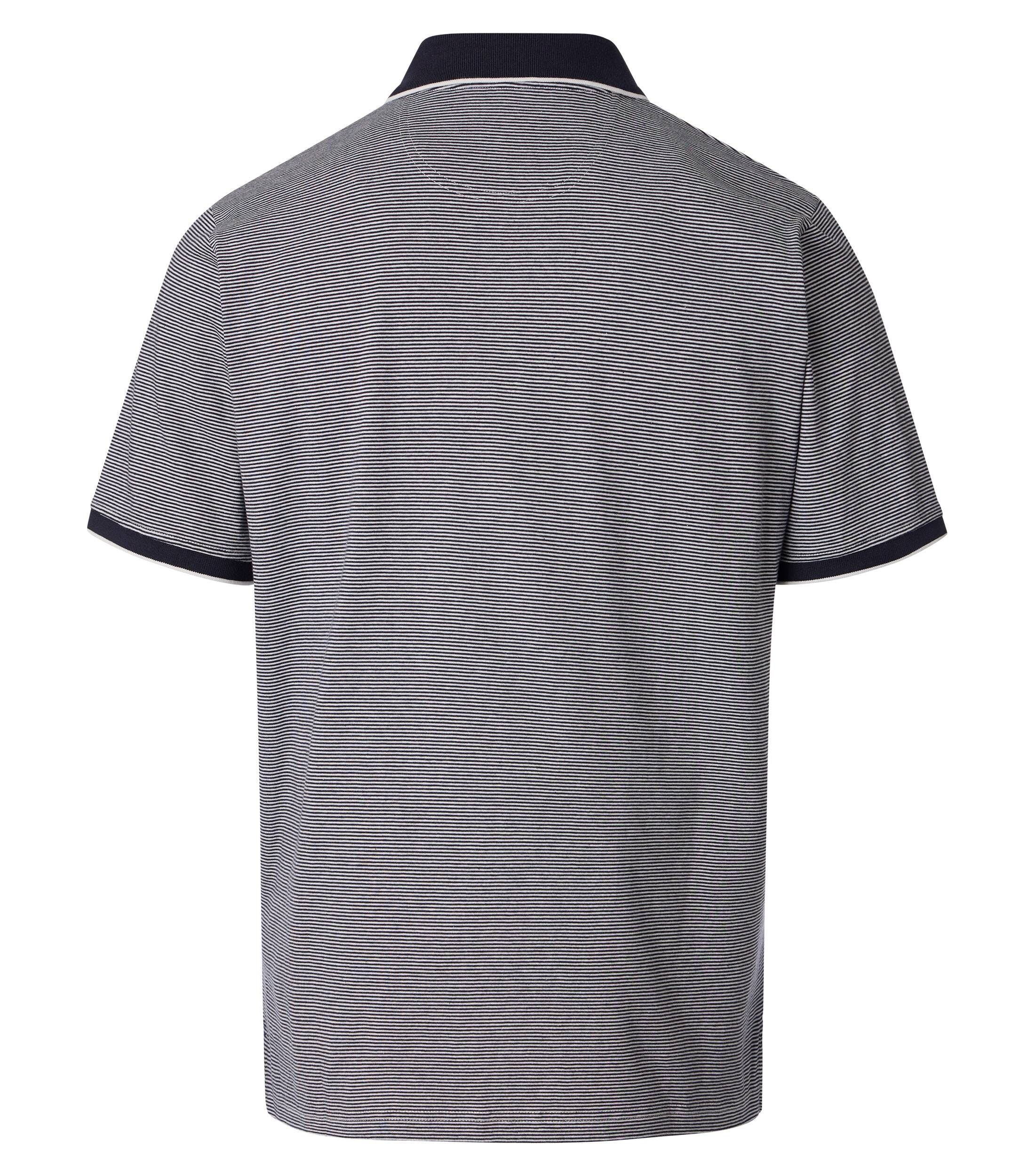 CASA MODA comfort fit heren polo, blauw dessin