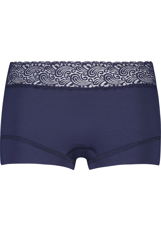 RJ Bodywear Pure Color Kant dames short, donkerblauw RJ Bodywear Pure Color Kant dames short, donkerblauw
