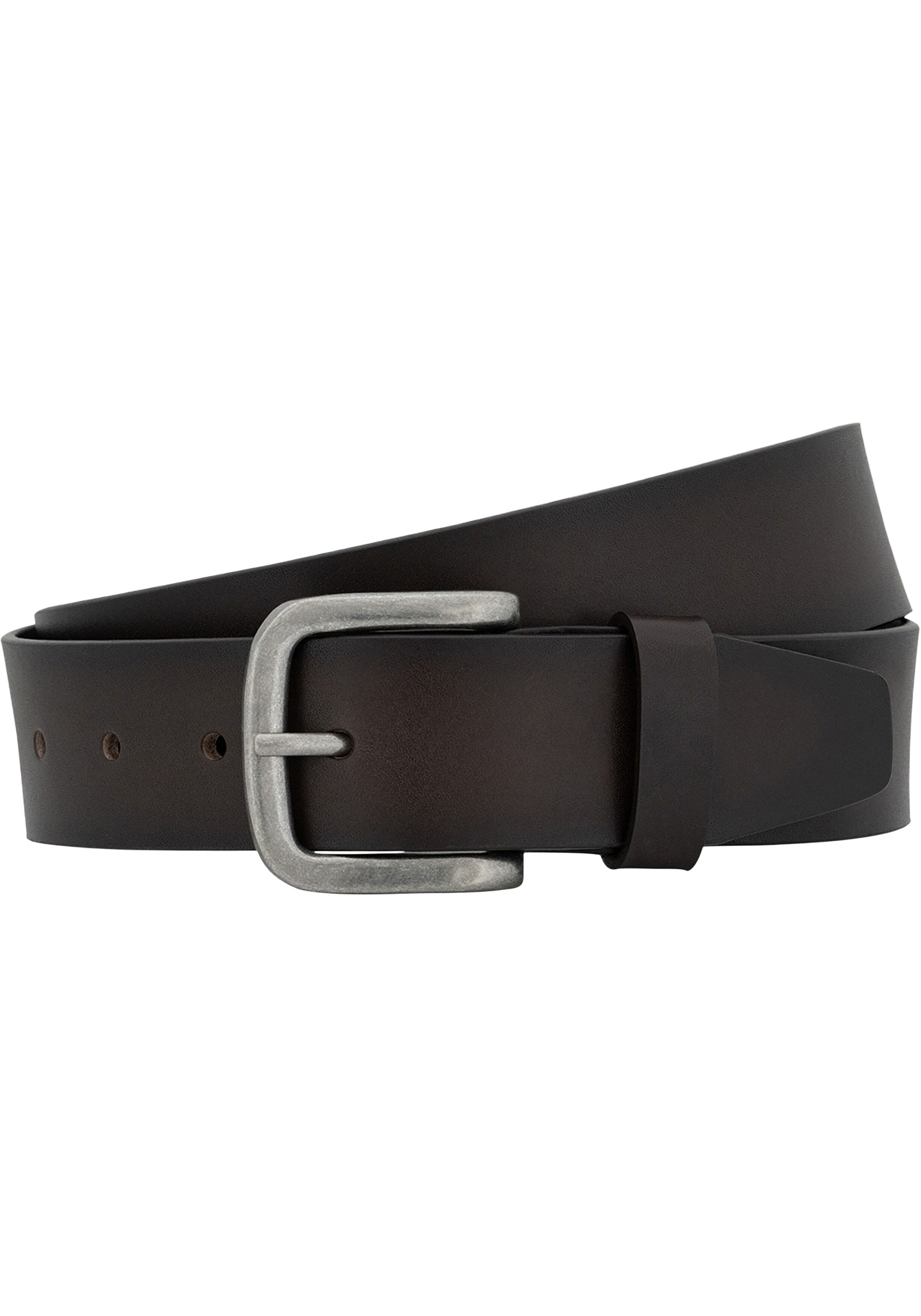 LINDENMANN leren heren riem, bruin