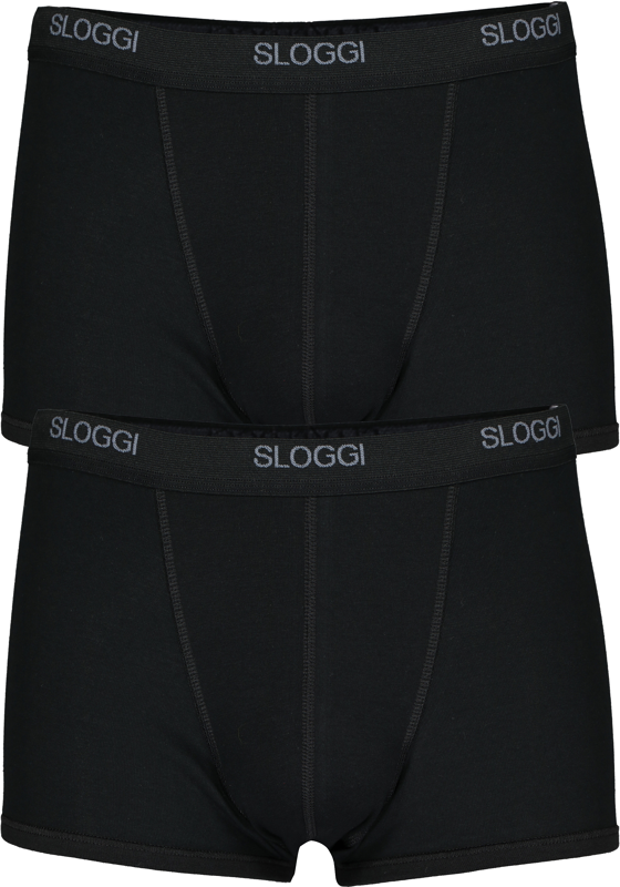 Sloggi Men Basic Short, heren boxers (2-pack), zwart Sloggi Men Basic Short, heren boxers (2-pack), zwart