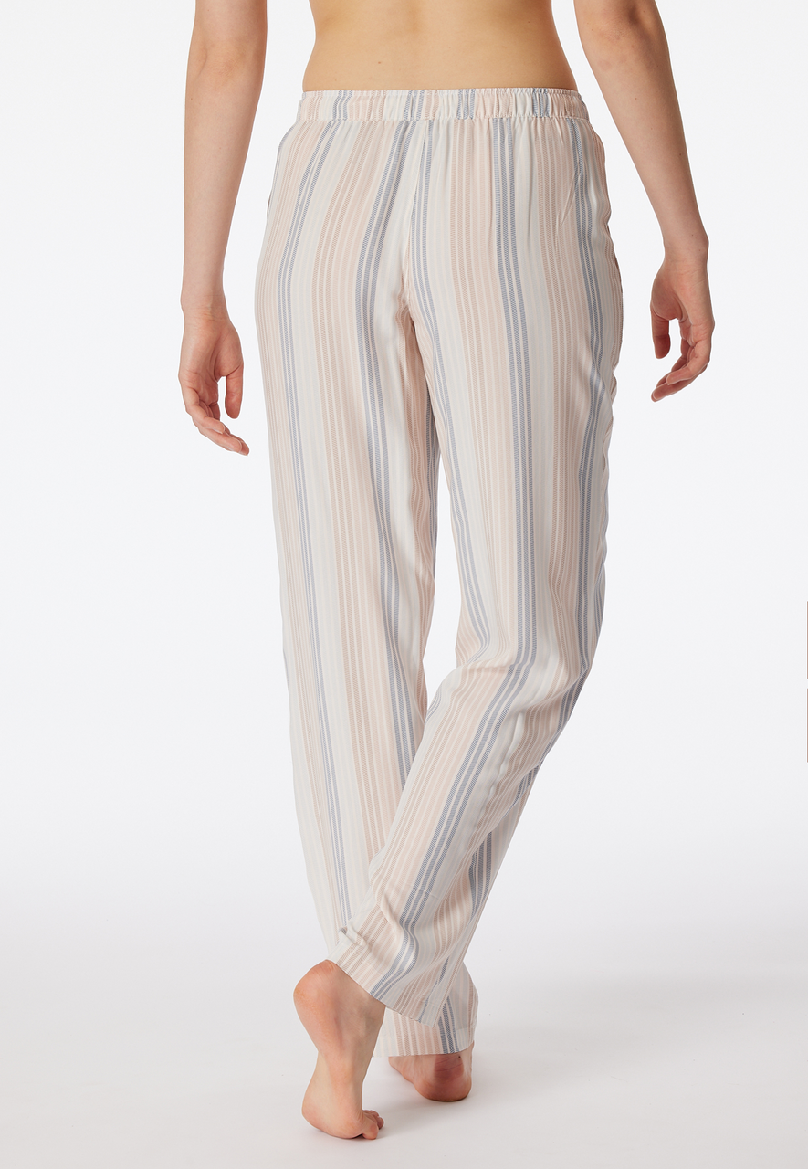 SCHIESSER Mix+Relax loungebroek lang, dames geweven broek lange strepen multicolor