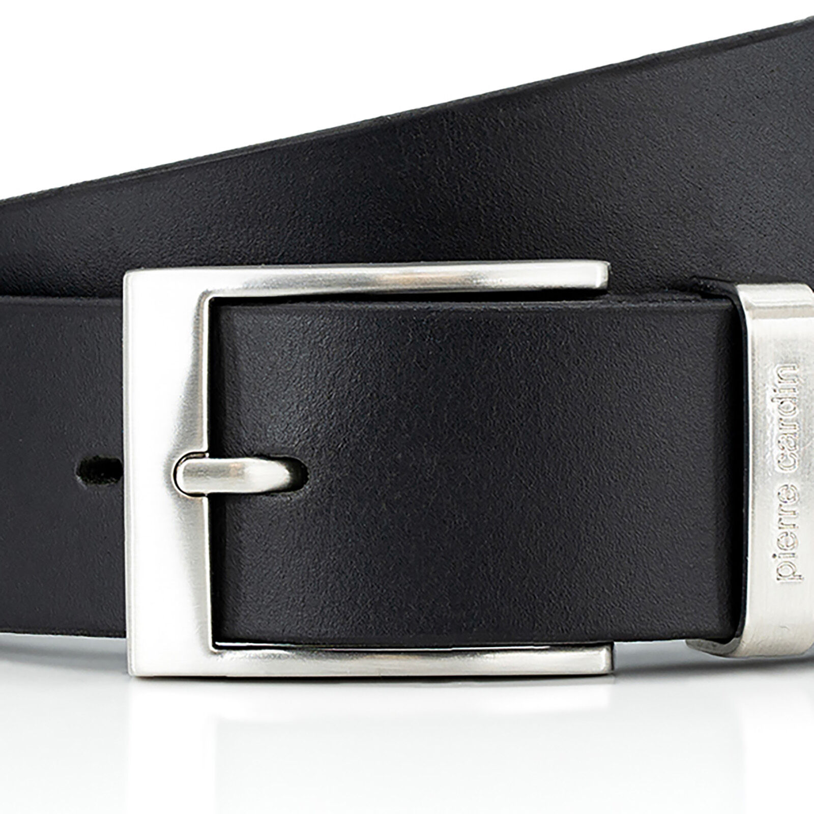 PIERRE CARDIN leren heren riem, zwart