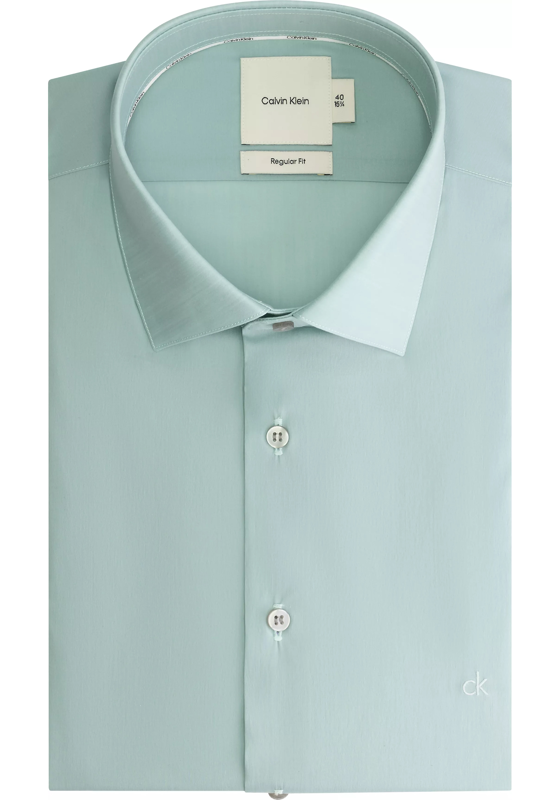 Calvin Klein slim fit overhemd, popeline, lichtgroen Calvin Klein slim fit overhemd, popeline, lichtgroen