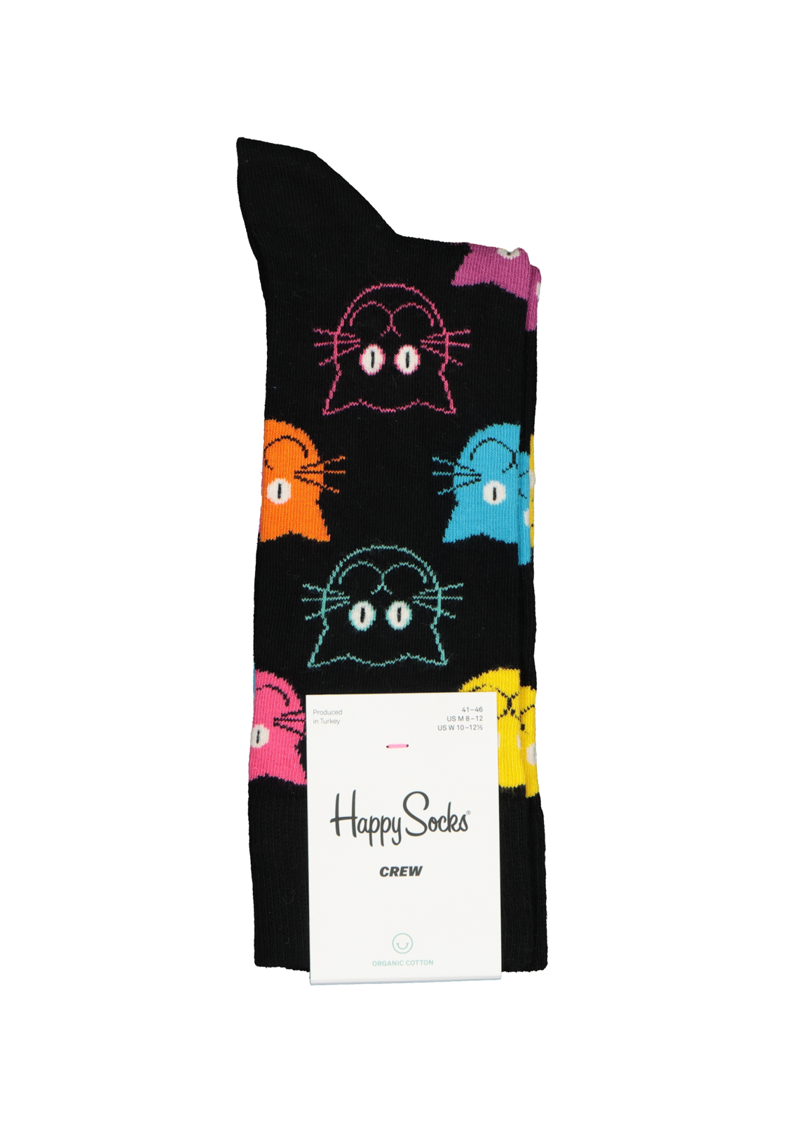 3-7333102533460_happy_socks_HR Happy Socks Cat Sock, unisex sokken