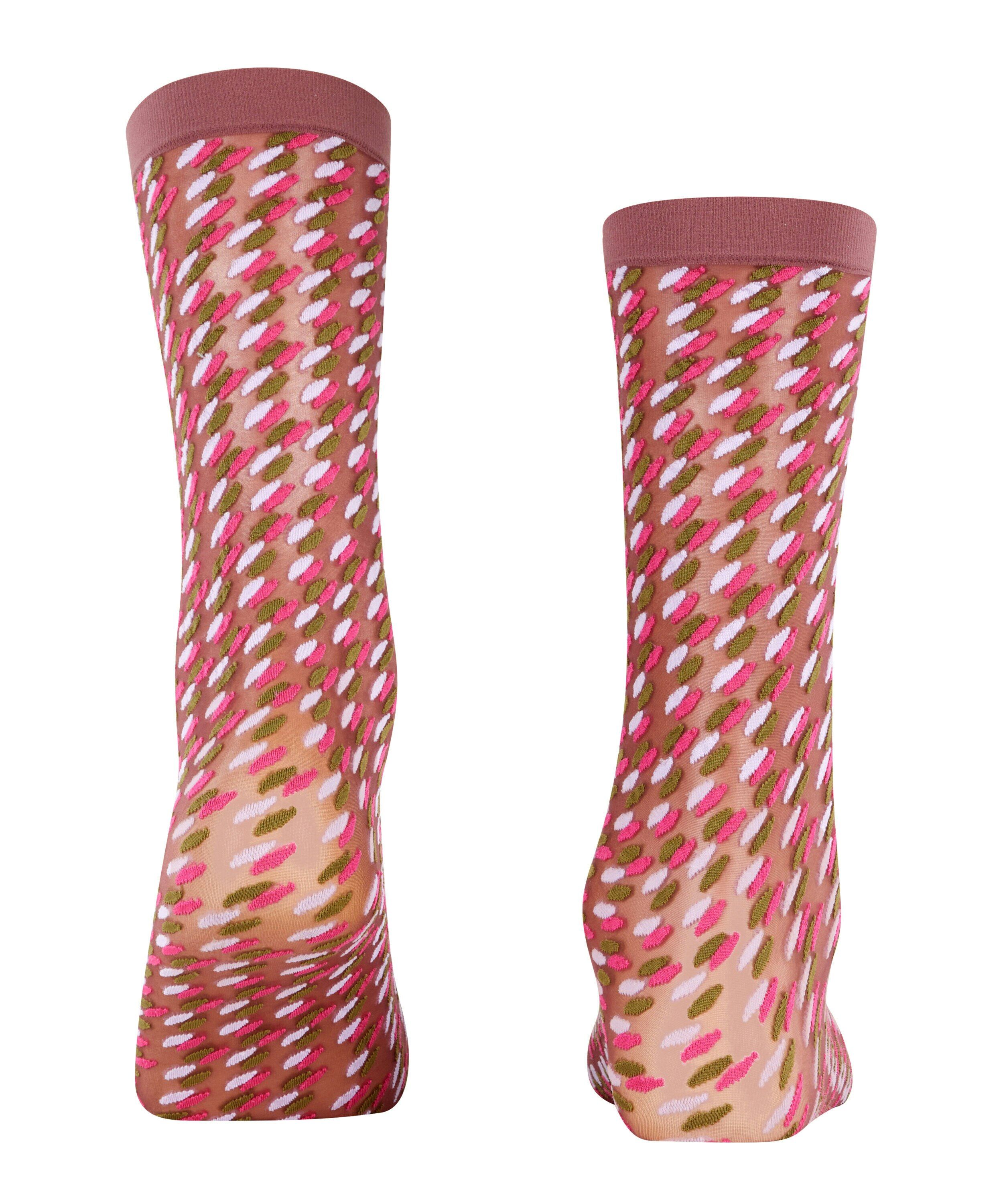 FALKE Socialite 30 DEN dames kniekousen, rood (wine must)