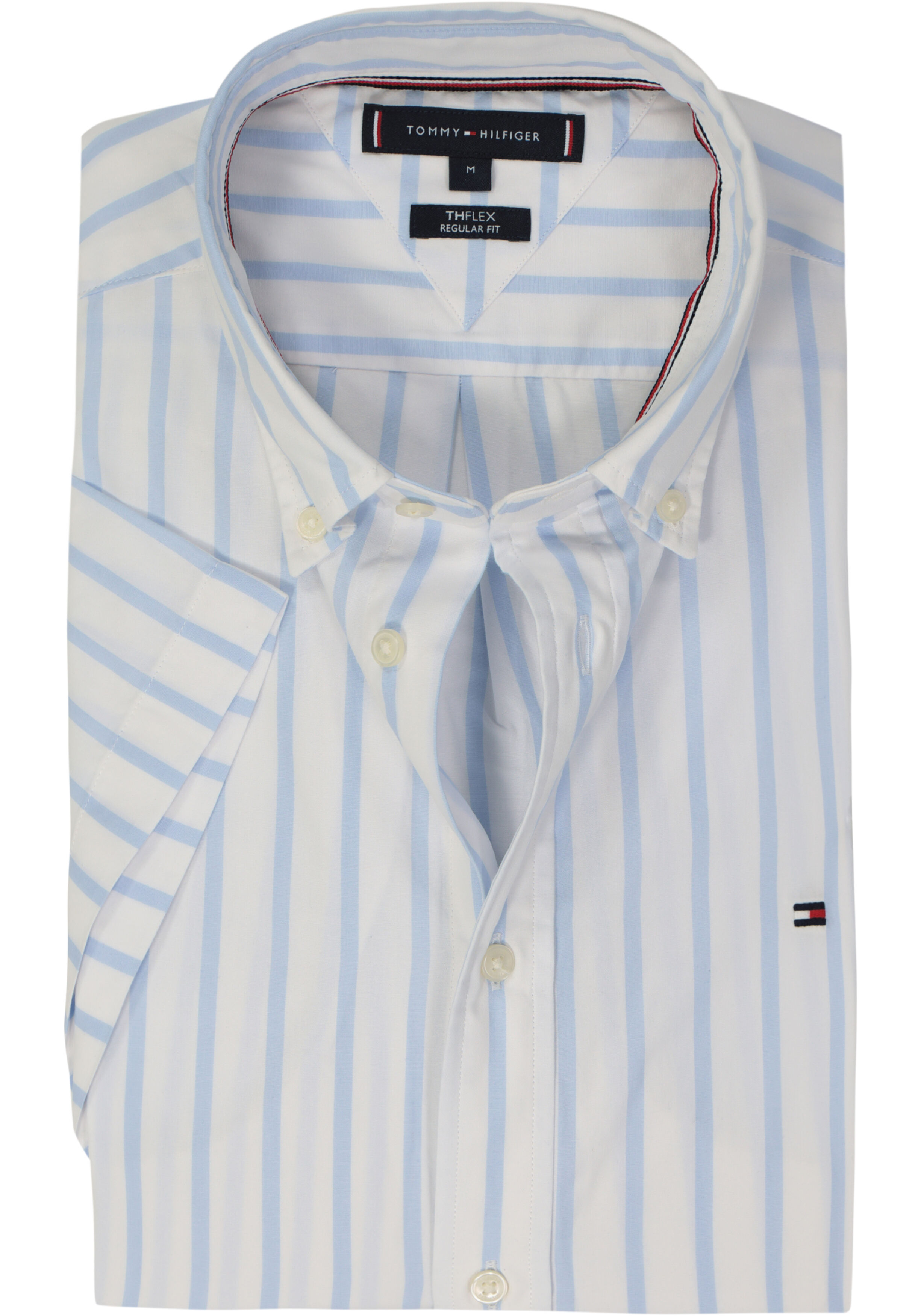 Th Flex Tommy Hilfiger Shirt Heren Wit Wit T Shirt Met Tommy