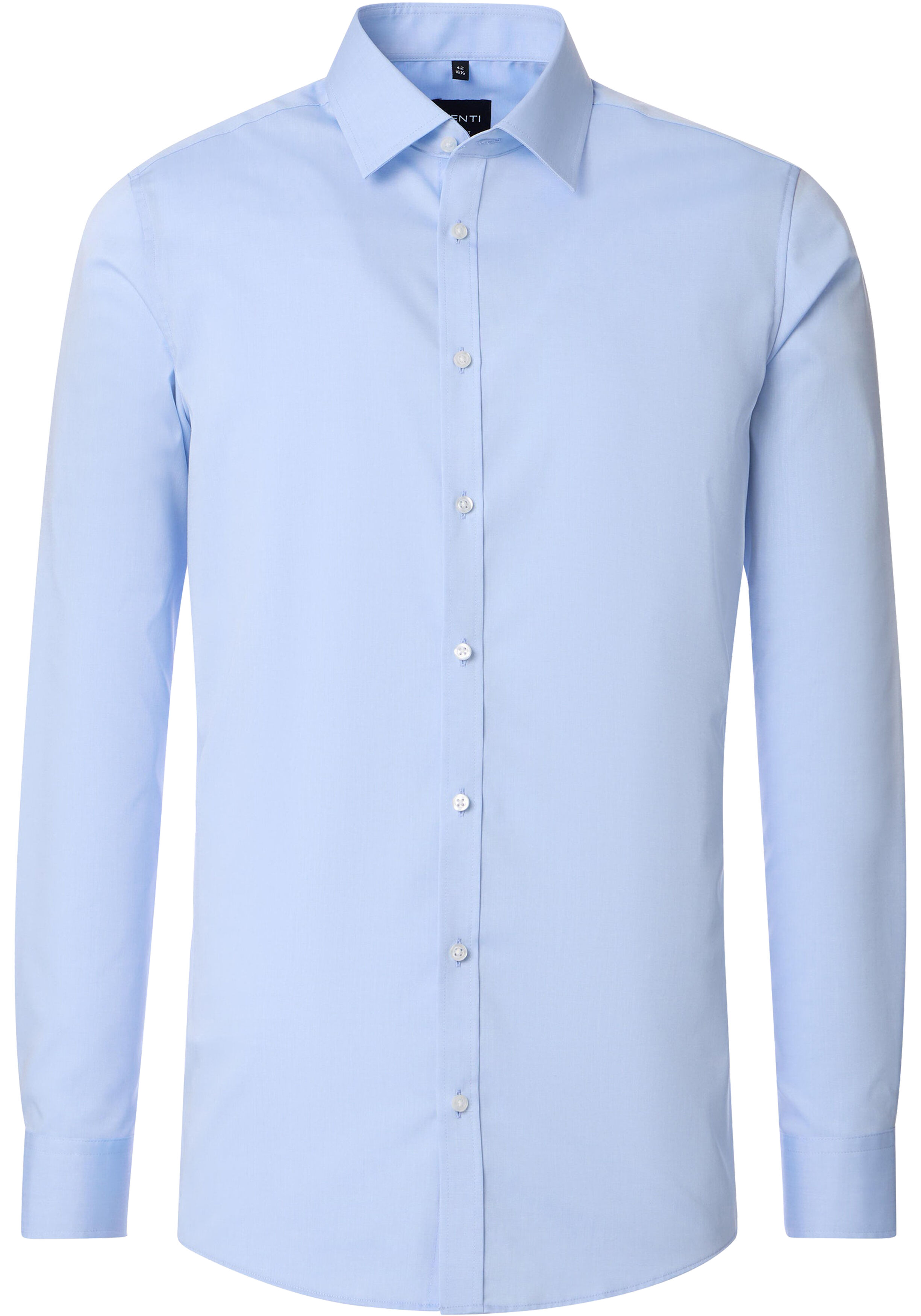 VENTI body fit overhemd, popeline, blauw
