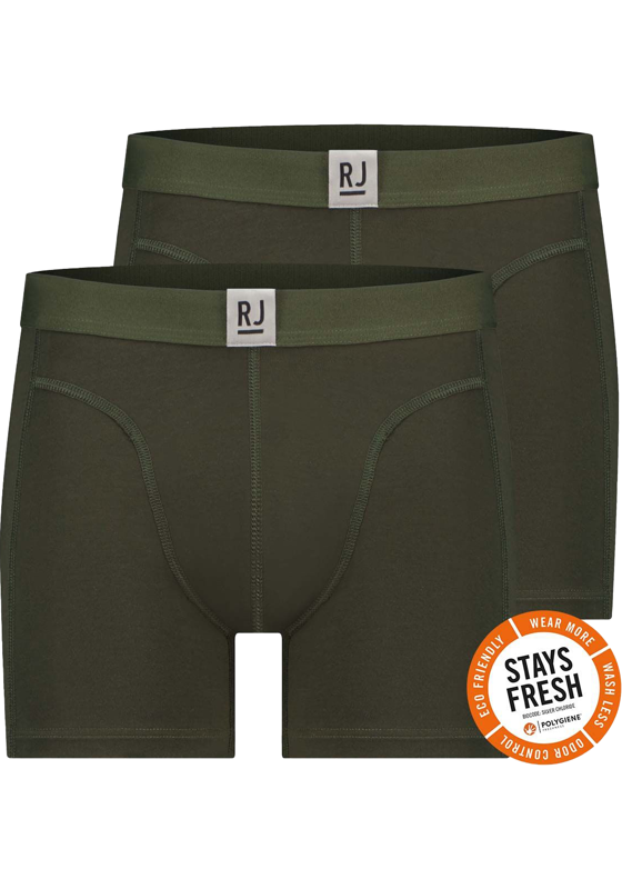 RJ Bodywear Everyday Breda boxer (2-pack), heren boxer normale lengte, donkergroen RJ Bodywear Everyday Breda boxer (2-pack), heren boxer normale lengte, donkergroen