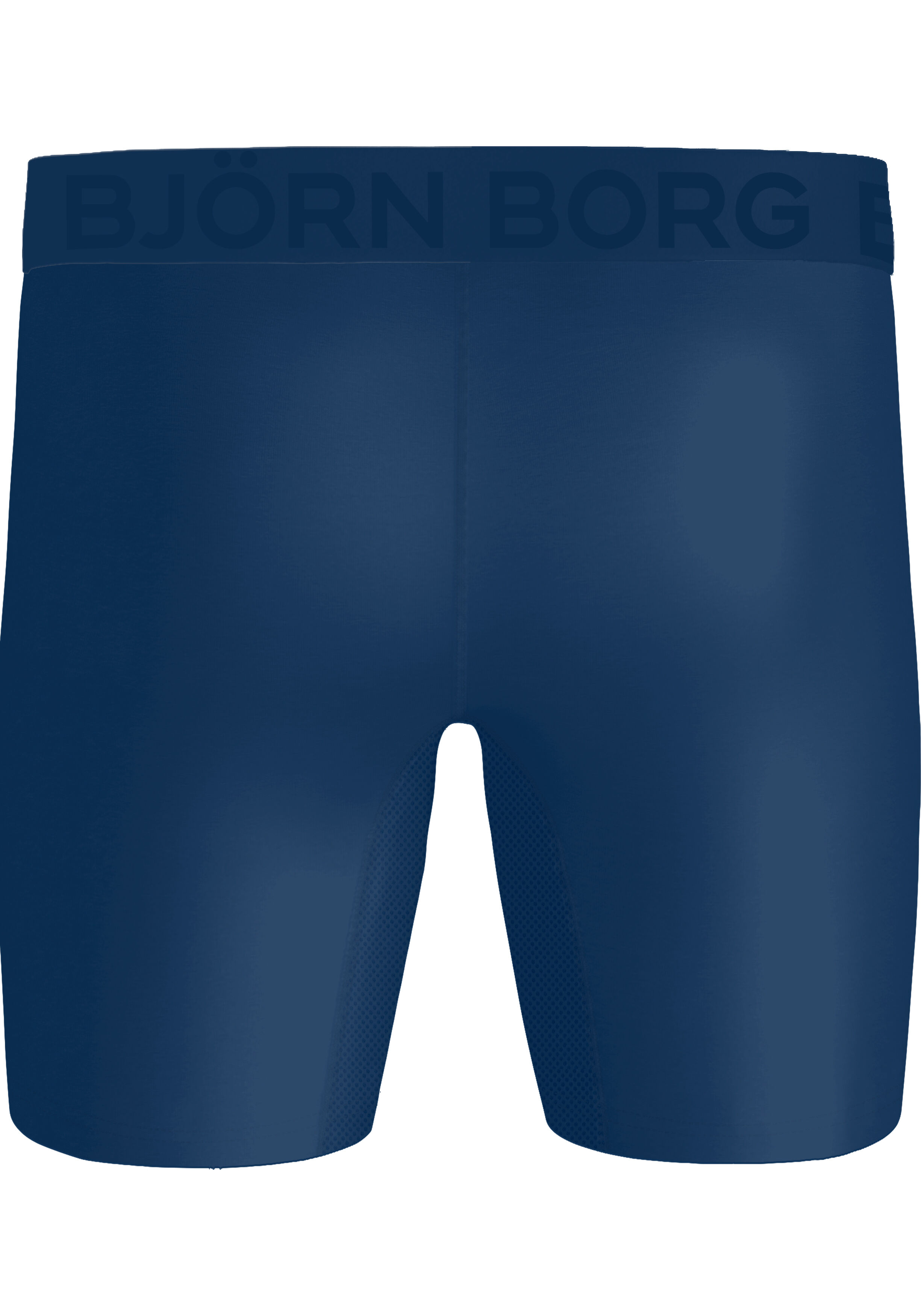 Bjorn Borg Sports Lightweight Long Boxers, microfiber heren boxers extra lange pijpen (2-pack), zwart, blauw