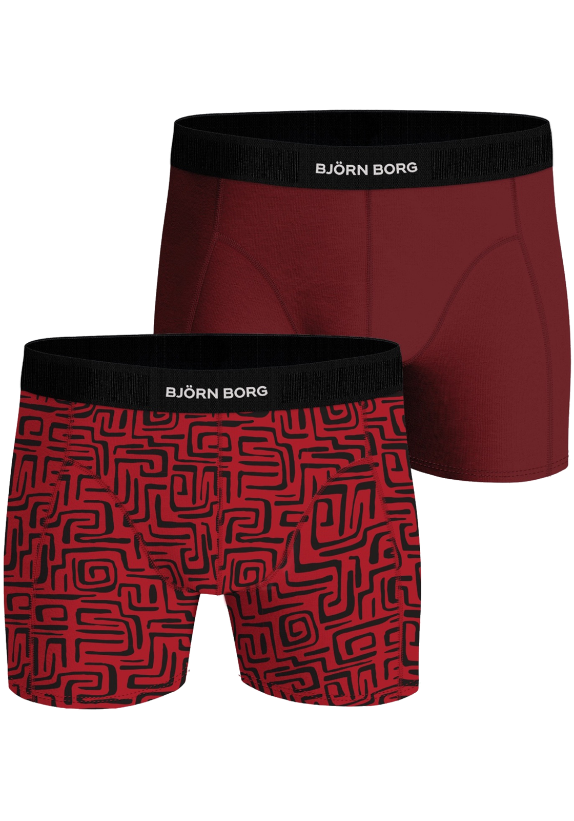 1-7321465530530-bjorn_borg_HR Bjorn Borg Cotton Stretch boxers, heren boxers normale lengte (2-pack), multicolor