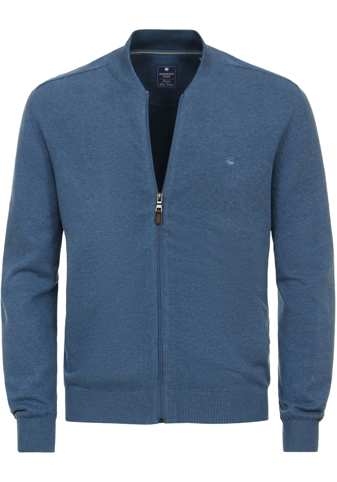 Redmond heren vest katoen, opstaande kraag, blauw (middeldik) Redmond heren vest katoen, opstaande kraag, blauw (middeldik)