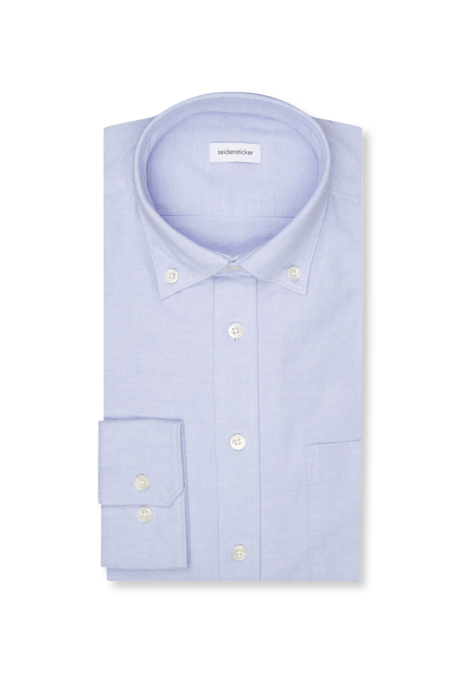 Seidensticker slim fit overhemd, popeline, blauw