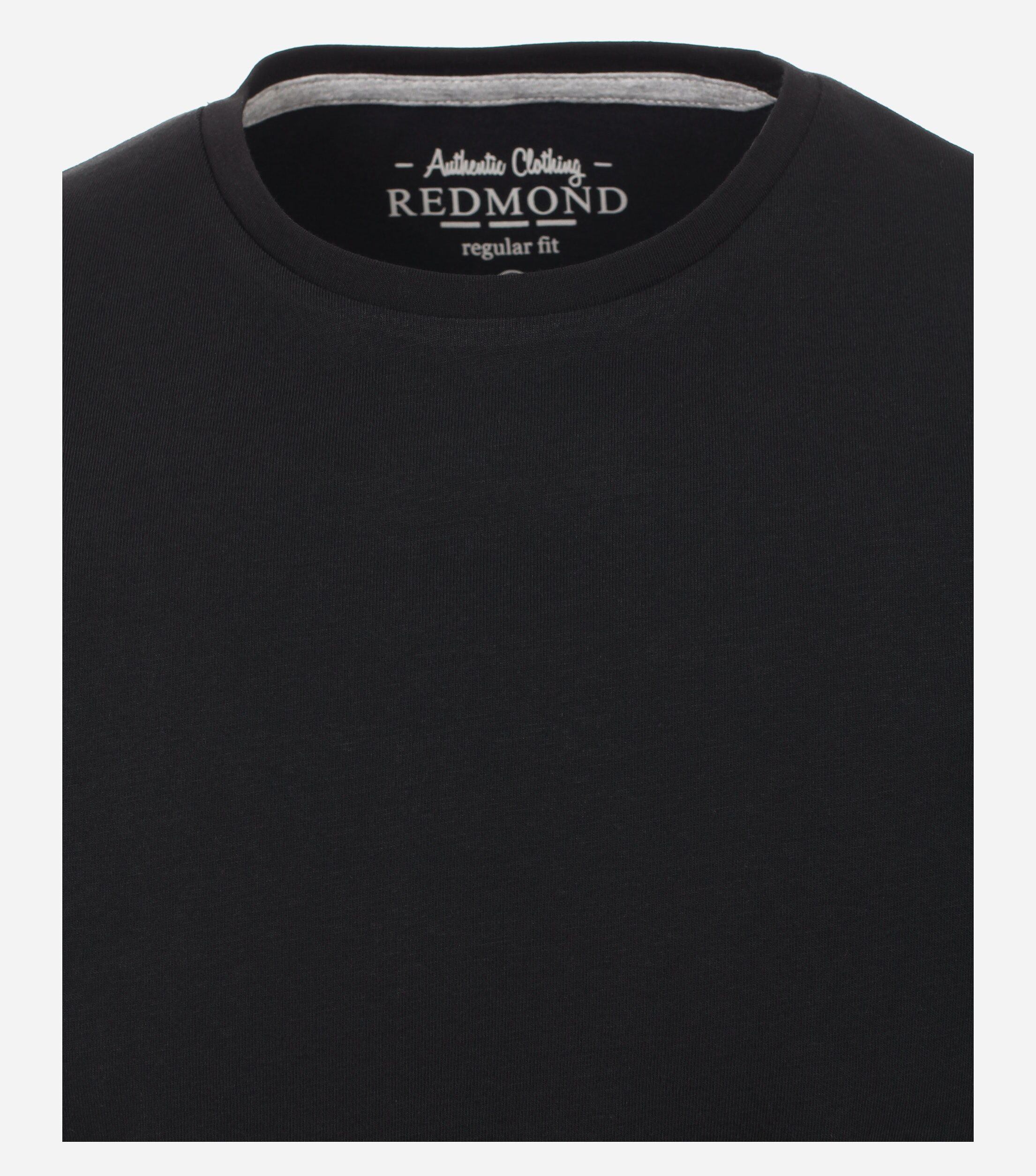 Redmond regular fit T-shirt, korte mouw O-hals, zwart