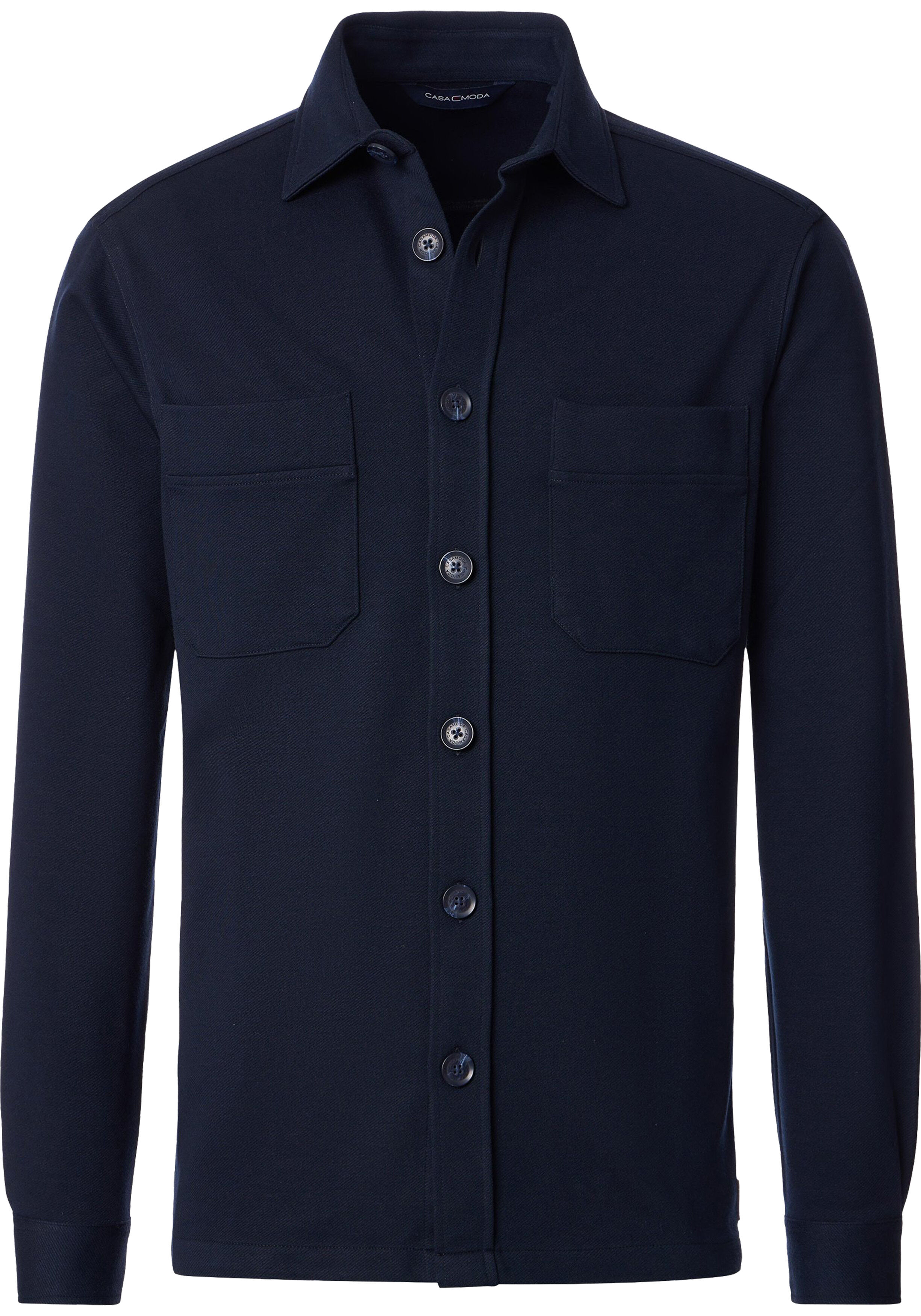 CASA MODA comfort fit overshirt, donkerblauw