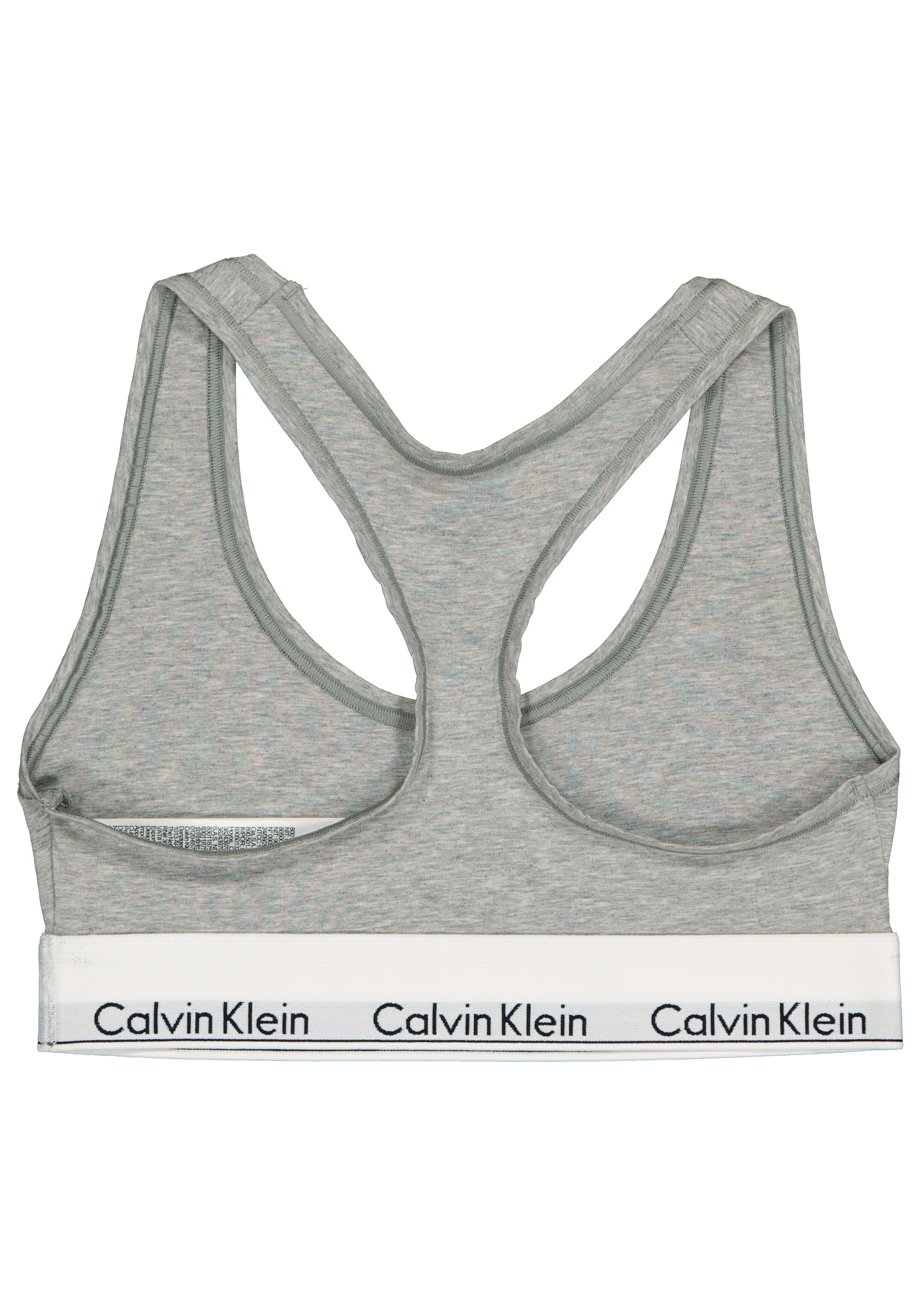 Calvin Klein dames Modern Cotton bralette top, ongevoerd, grijs