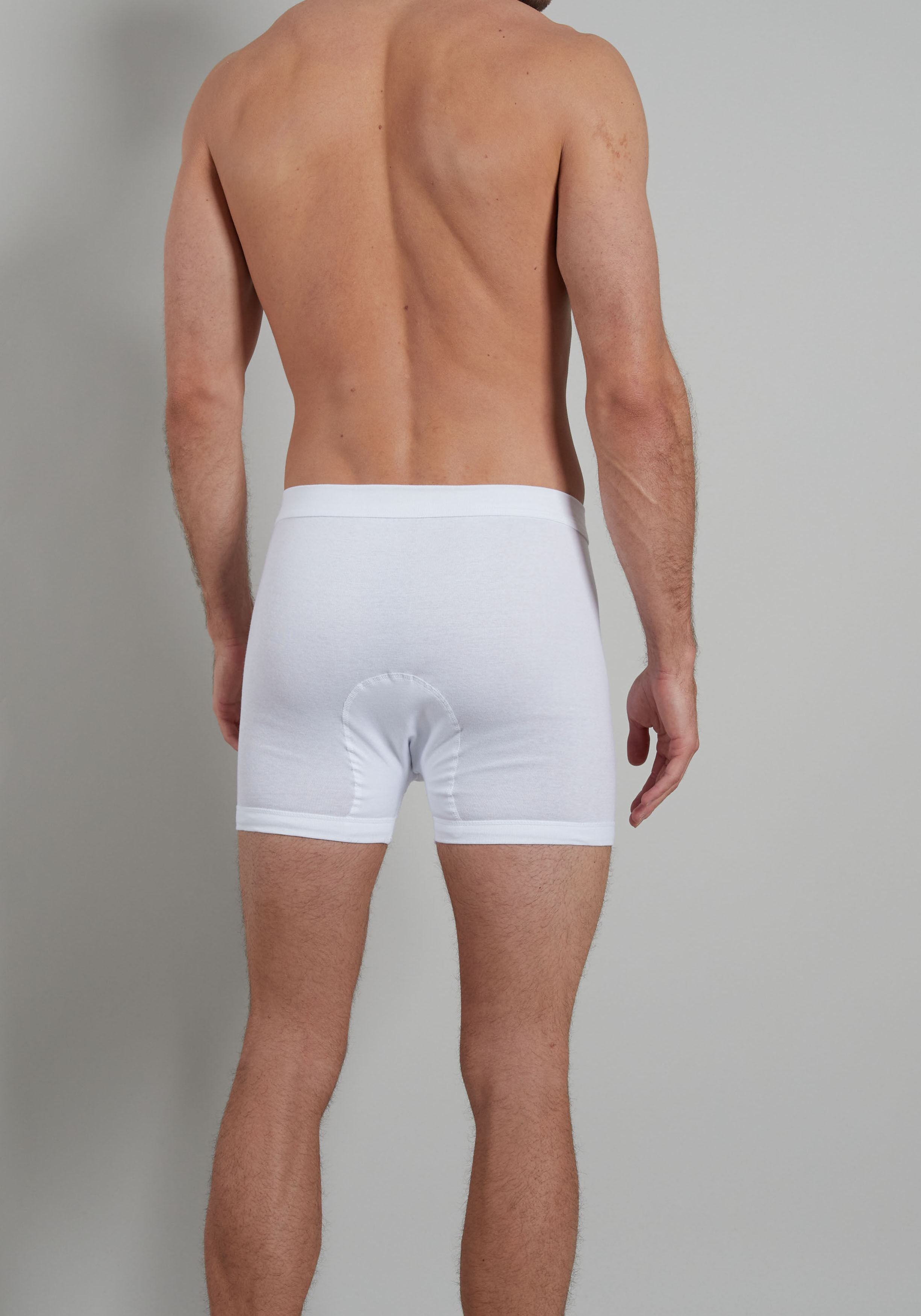 Gotzburg heren boxer lang met gulp (1-pack), wit