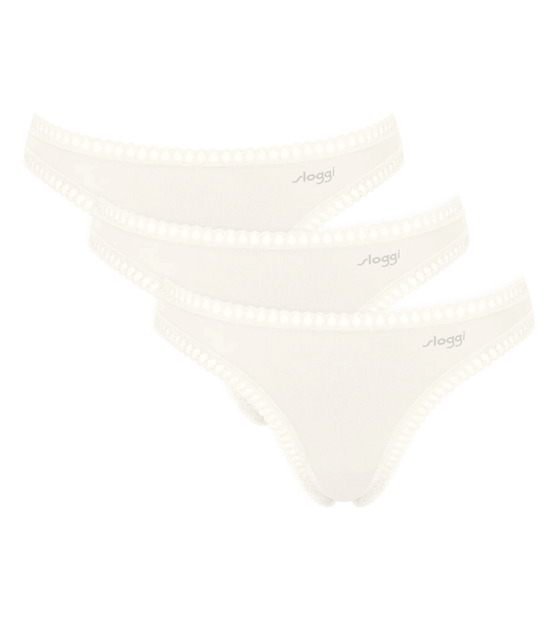 Sloggi Women GO Crush String (3-pack), dames string, wit