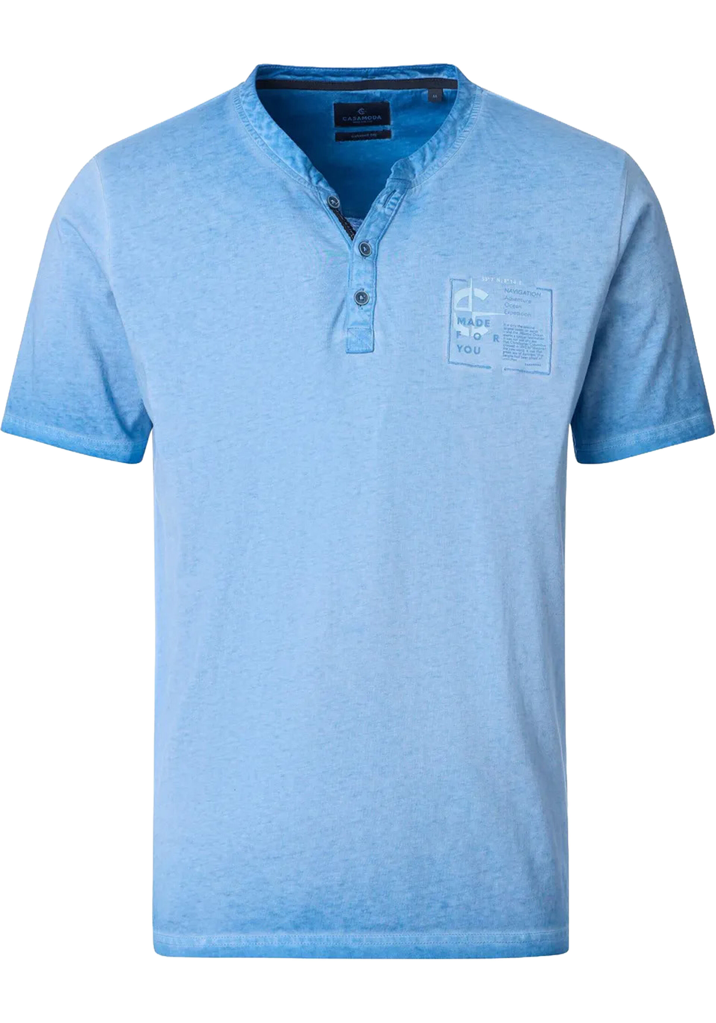 CASA MODA comfort fit heren T-shirt, blauw