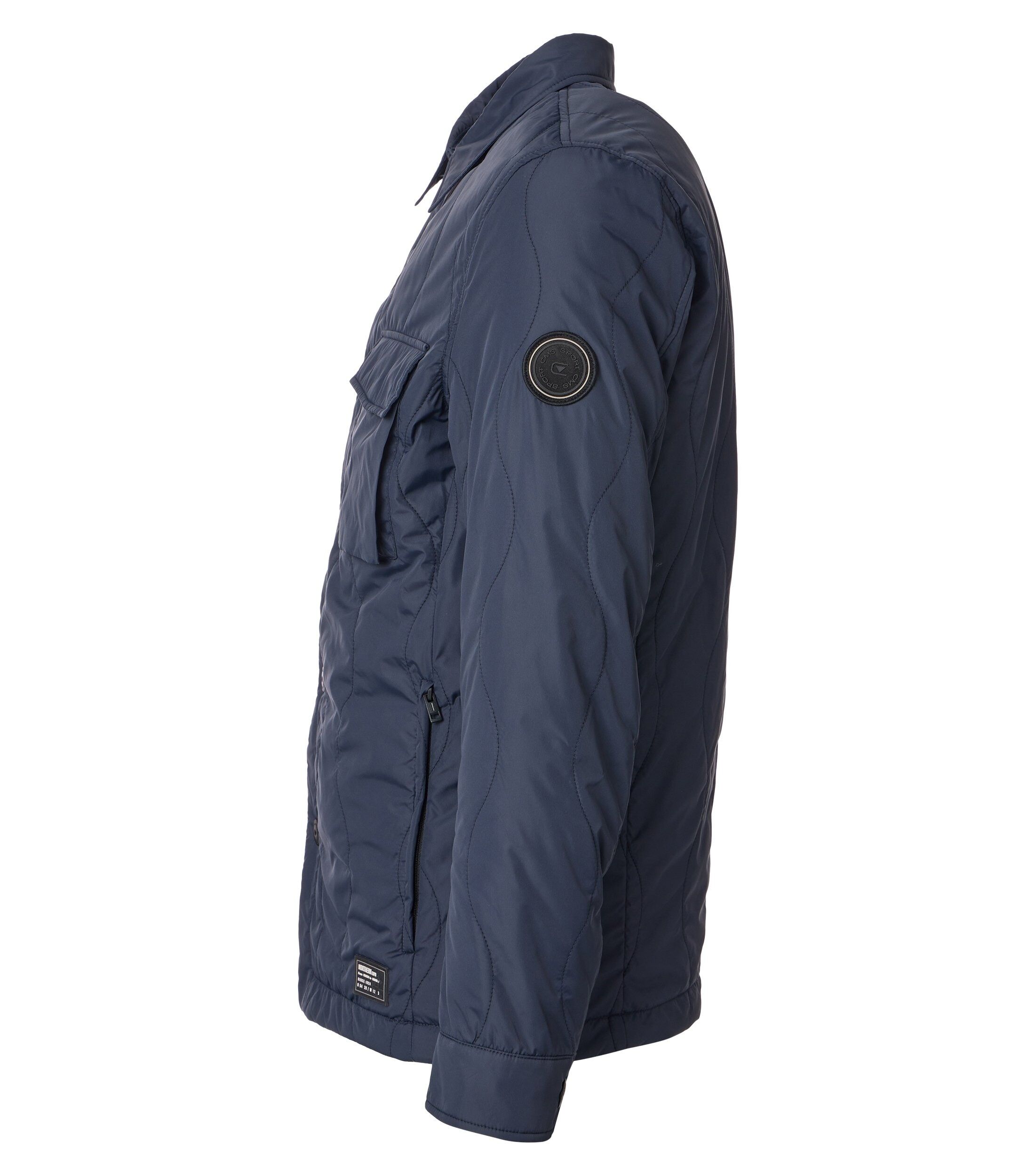 CASA MODA comfort fit overshirt, blauw, donkerblauw, wit