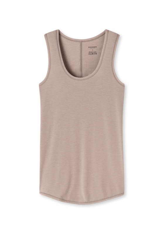 SCHIESSER Personal Fit singlet (1-pack), dames tank top bruin SCHIESSER Personal Fit singlet (1-pack), dames tank top bruin
