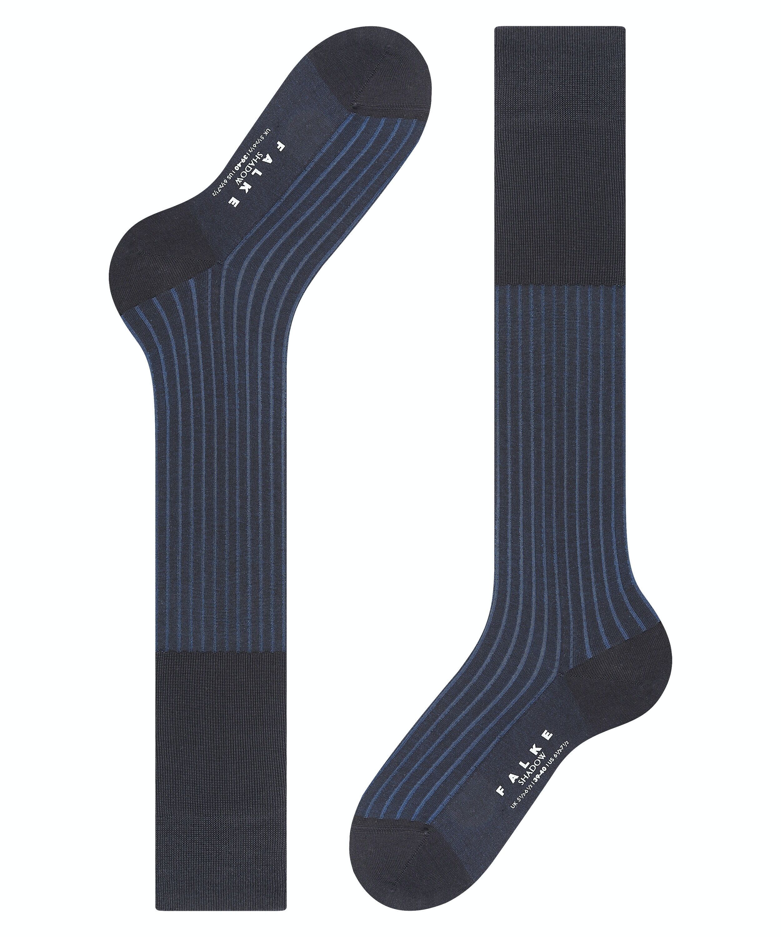 FALKE Shadow heren kniekousen, blauw (lupine)