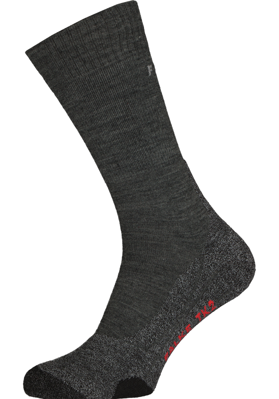 FALKE TK2 heren wandelsokken, antraciet grijs (asphalt melange) FALKE TK2 heren wandelsokken, antraciet grijs (asphalt melange)