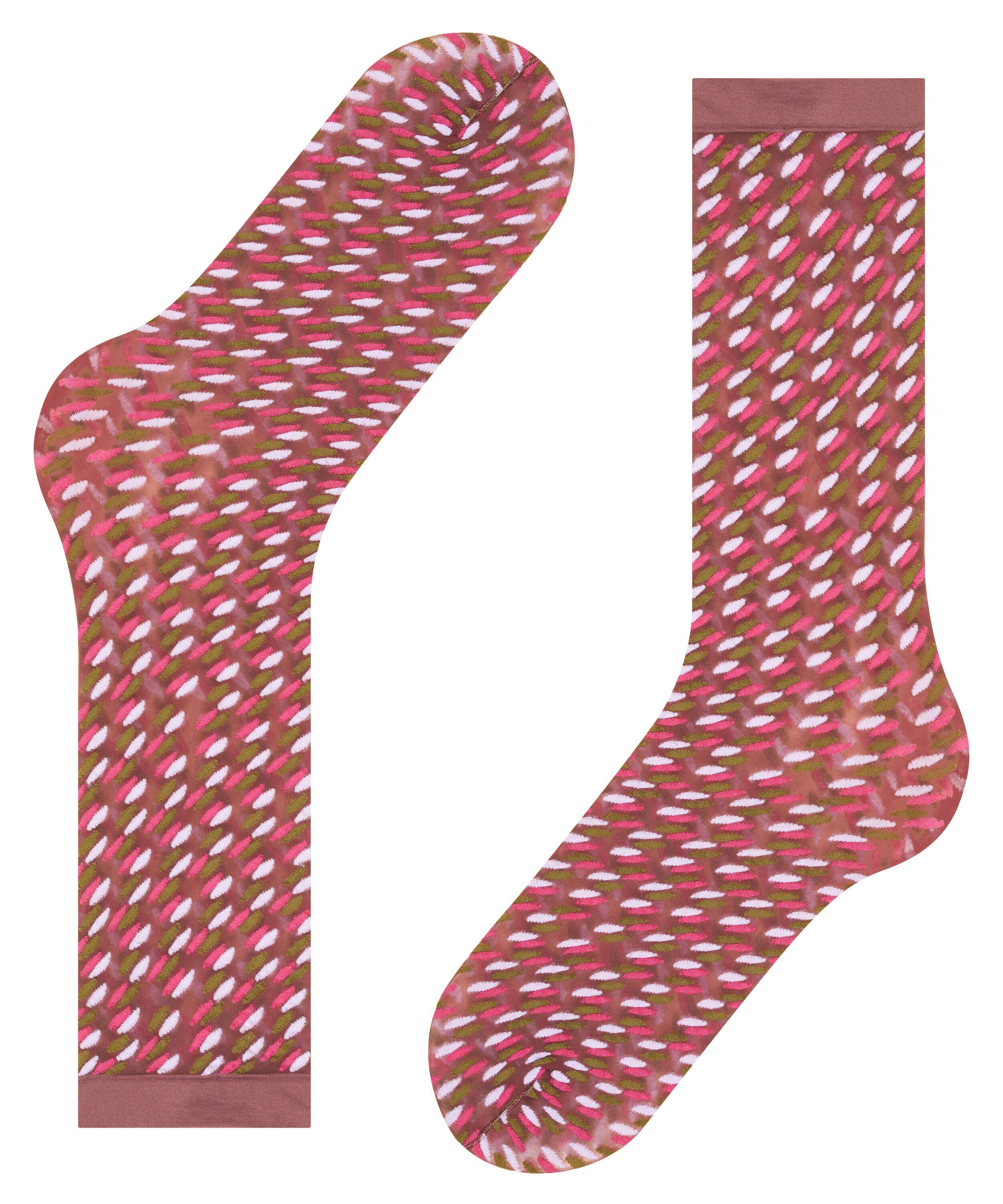FALKE Socialite 30 DEN dames kniekousen, rood (wine must)