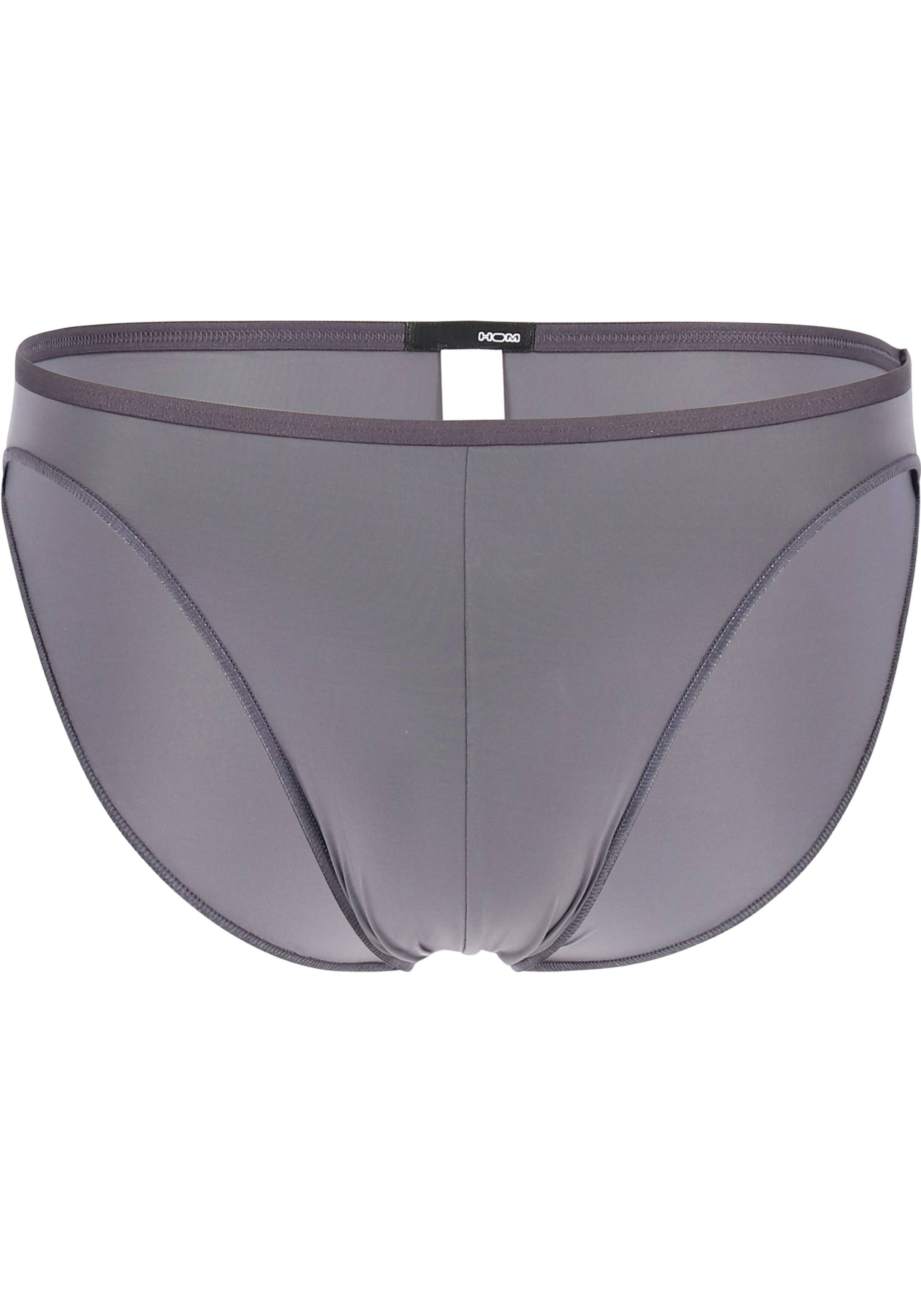 HOM Plumes micro briefs (1-pack), heren micro slip microfiber, antraciet grijs