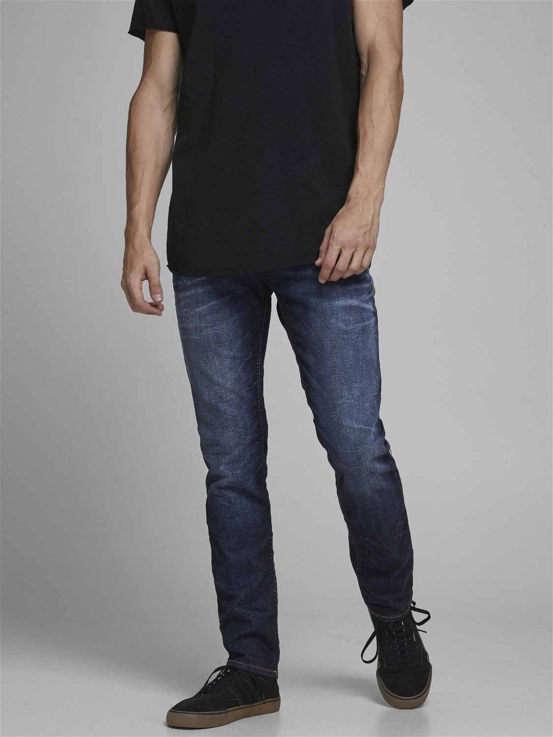 JACK & JONES Tim Original Jos regular fit, heren jeans, denimblauw