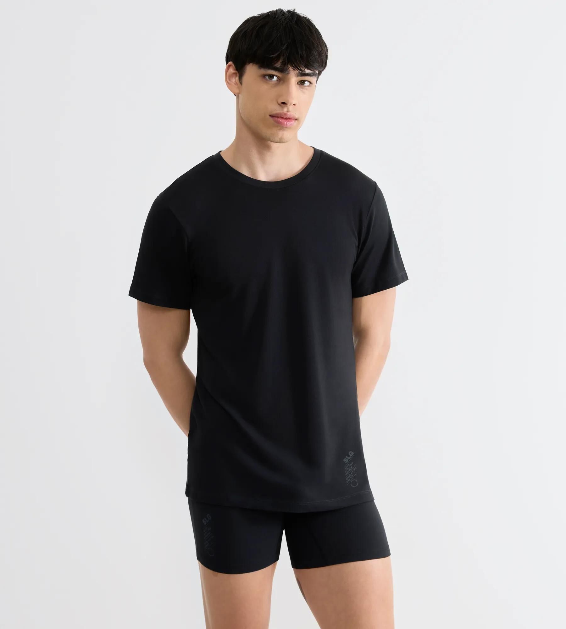 Sloggi Men SLG Base Soft T-Shirts, heren T-shirts met een ronde hals (1-pack), zwart