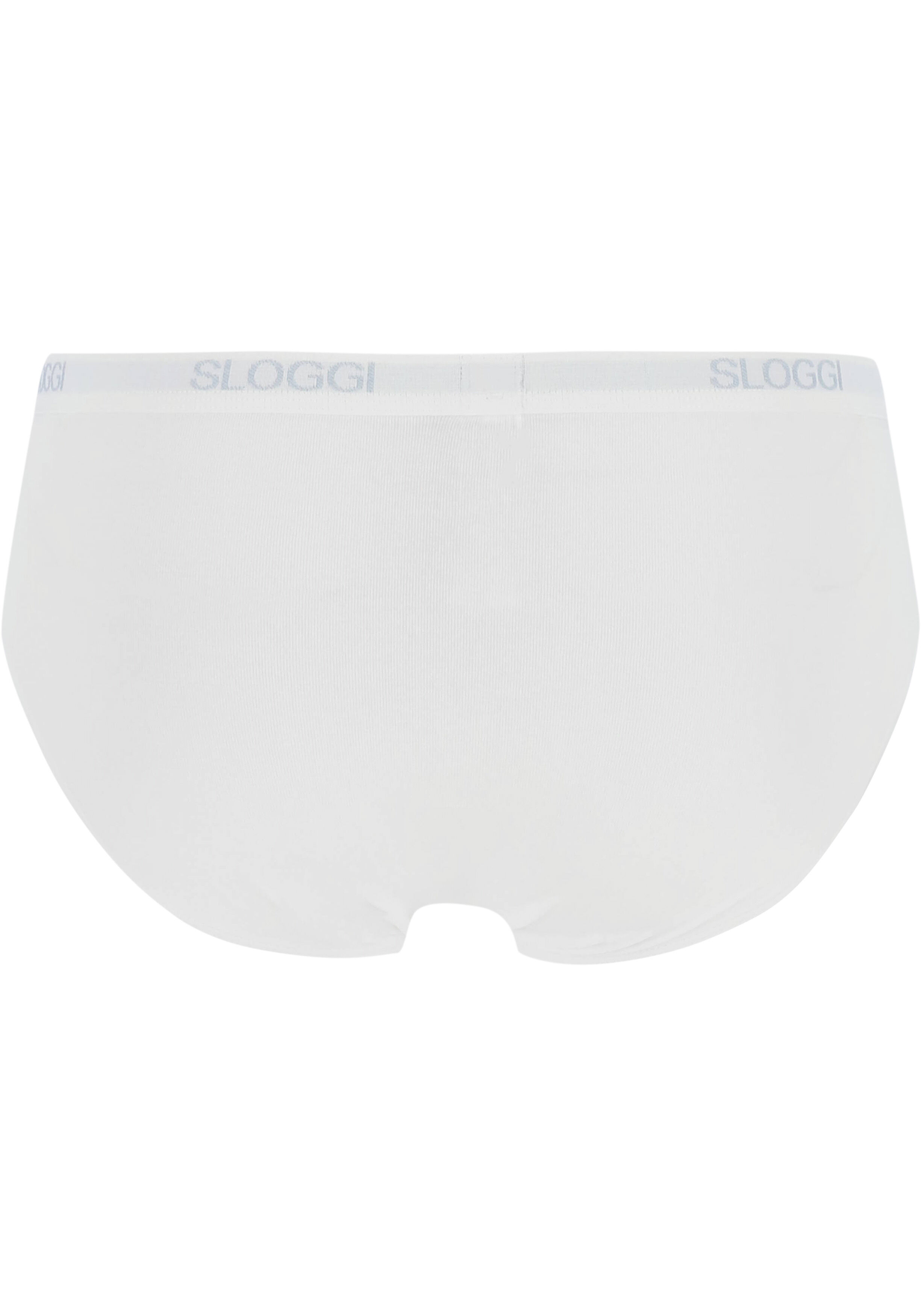 Sloggi Men Basic Midi, heren slips (2-pack), wit